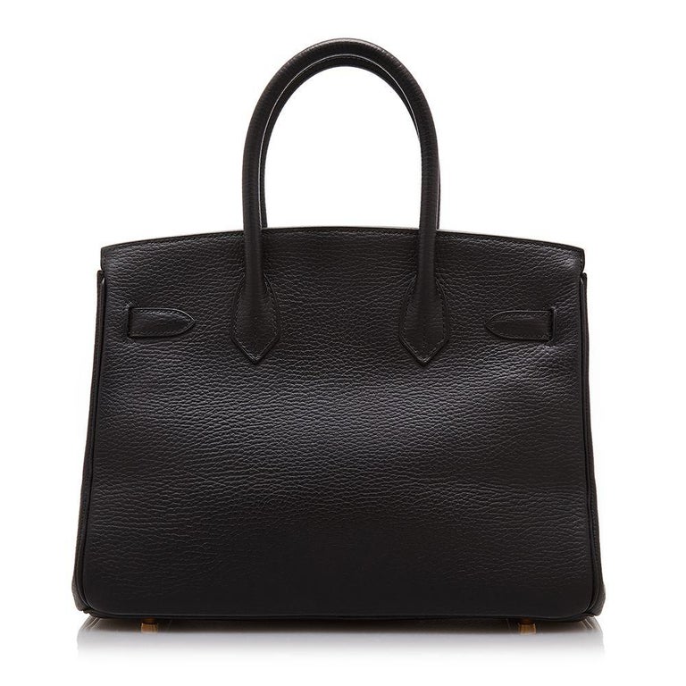 Hermes Black Ardennes 30cm Birkin Bag For Sale at 1stdibs