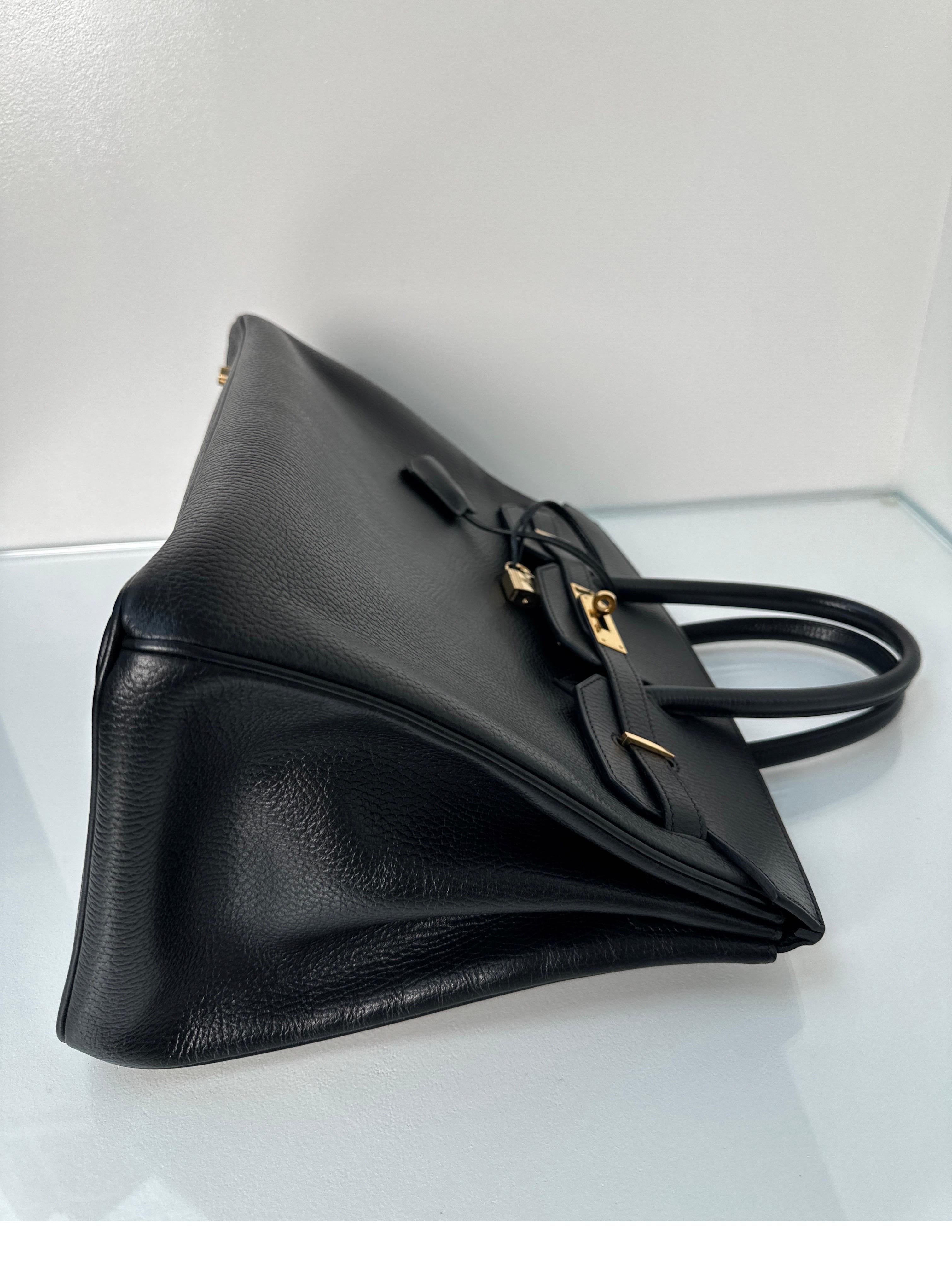 Hermes Black Ardennes Birkin 35 Bag 7
