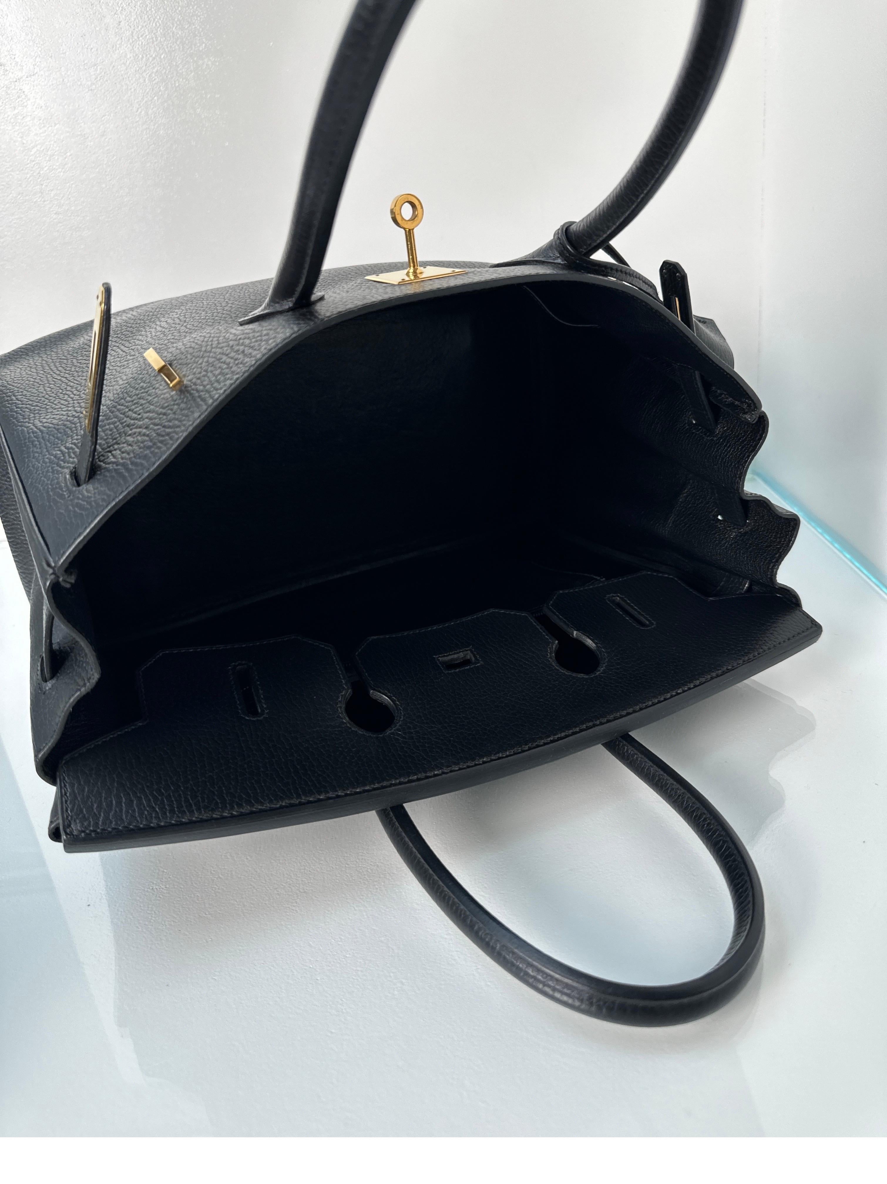 Hermes Black Ardennes Birkin 35 Bag 14