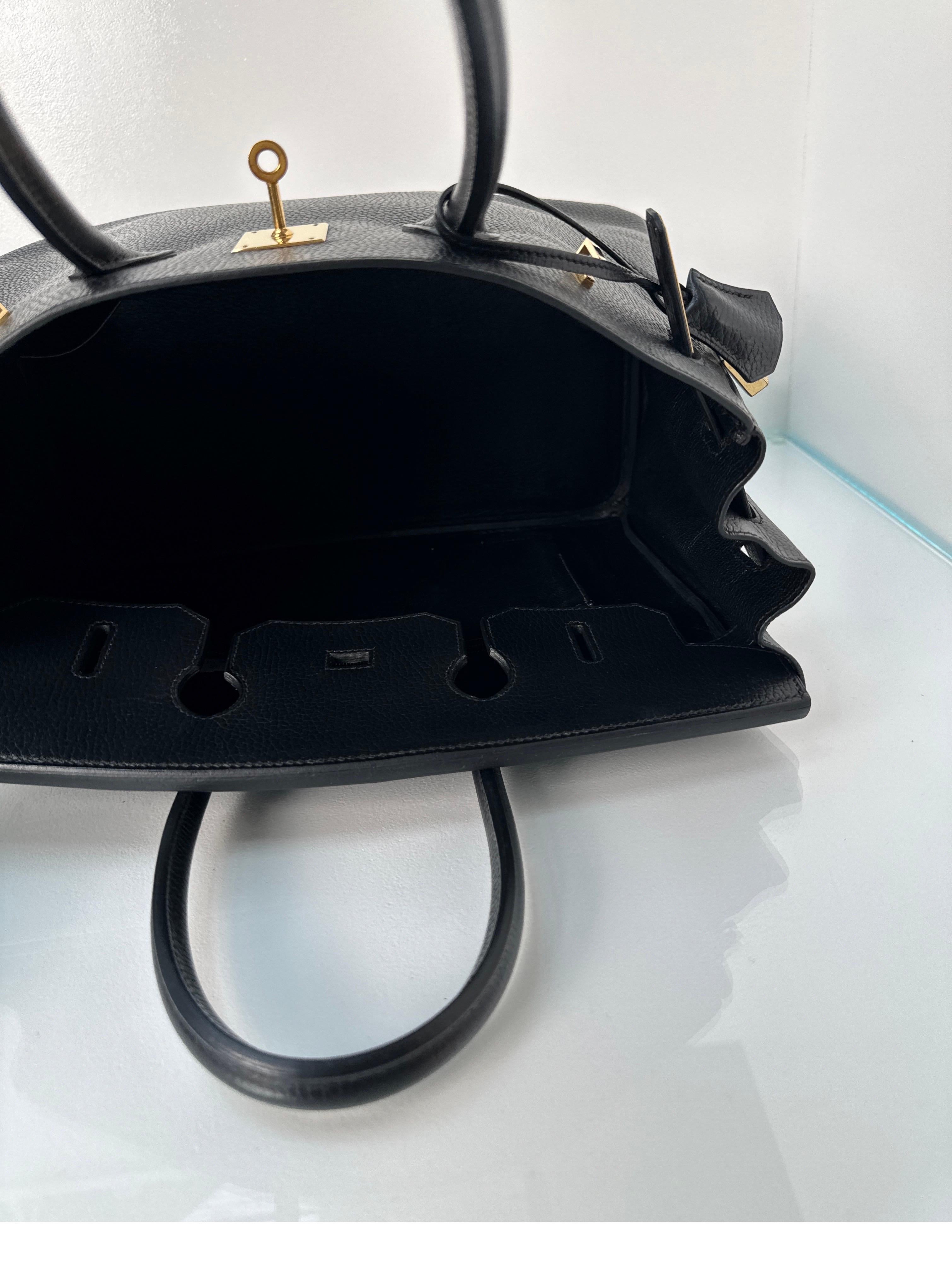 Hermes Black Ardennes Birkin 35 Bag 15