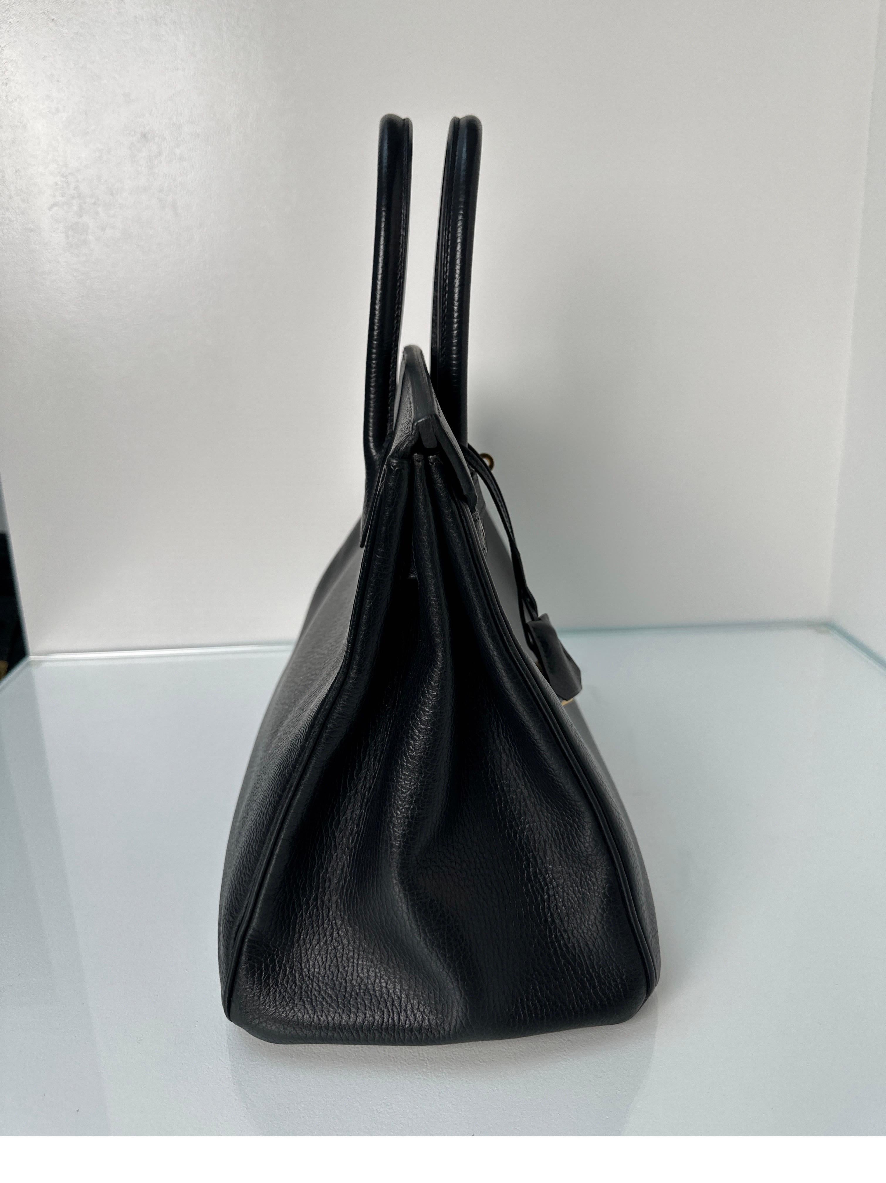 Hermes Black Ardennes Birkin 35 Bag 3