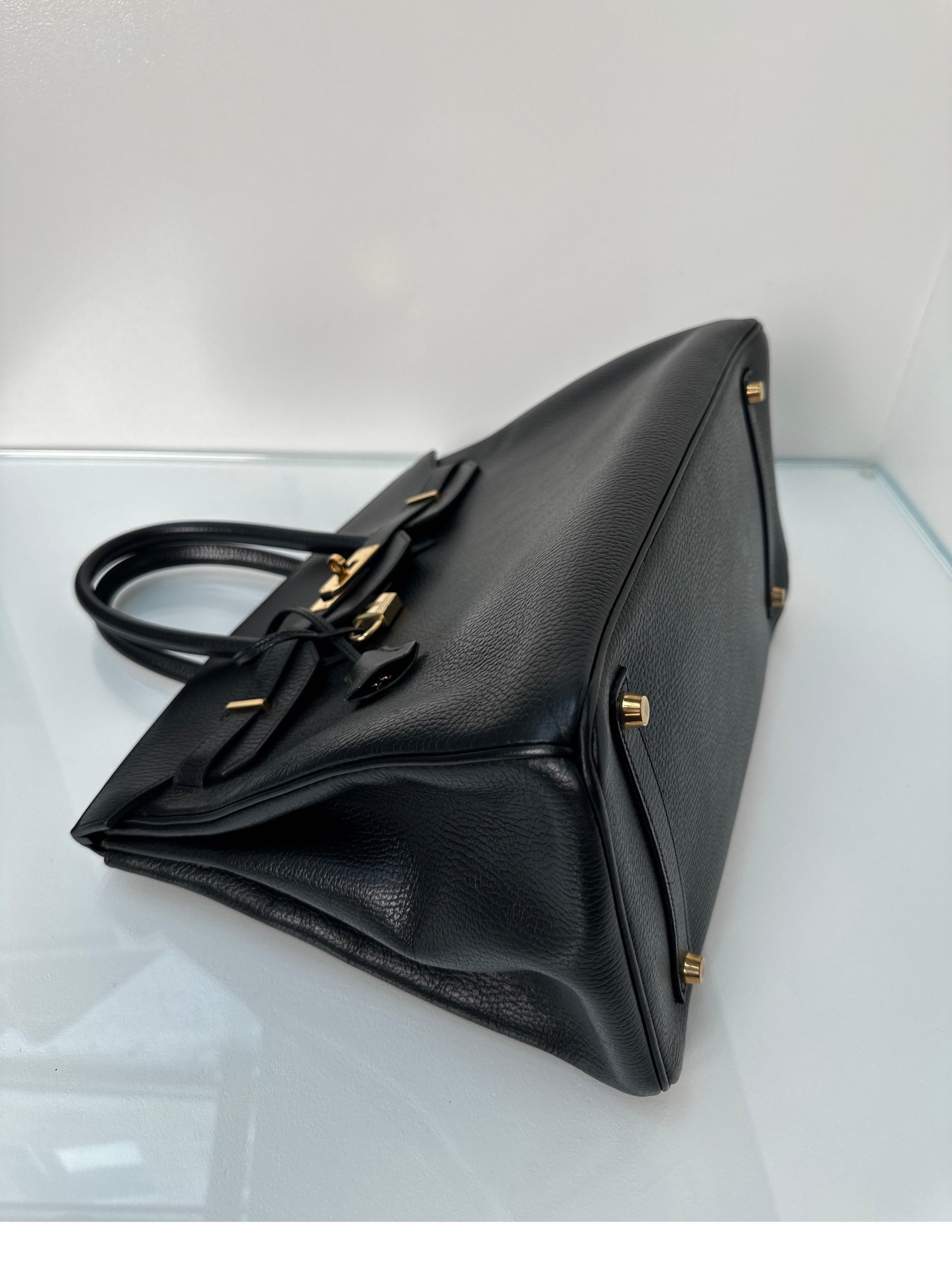 Hermes Black Ardennes Birkin 35 Bag 5