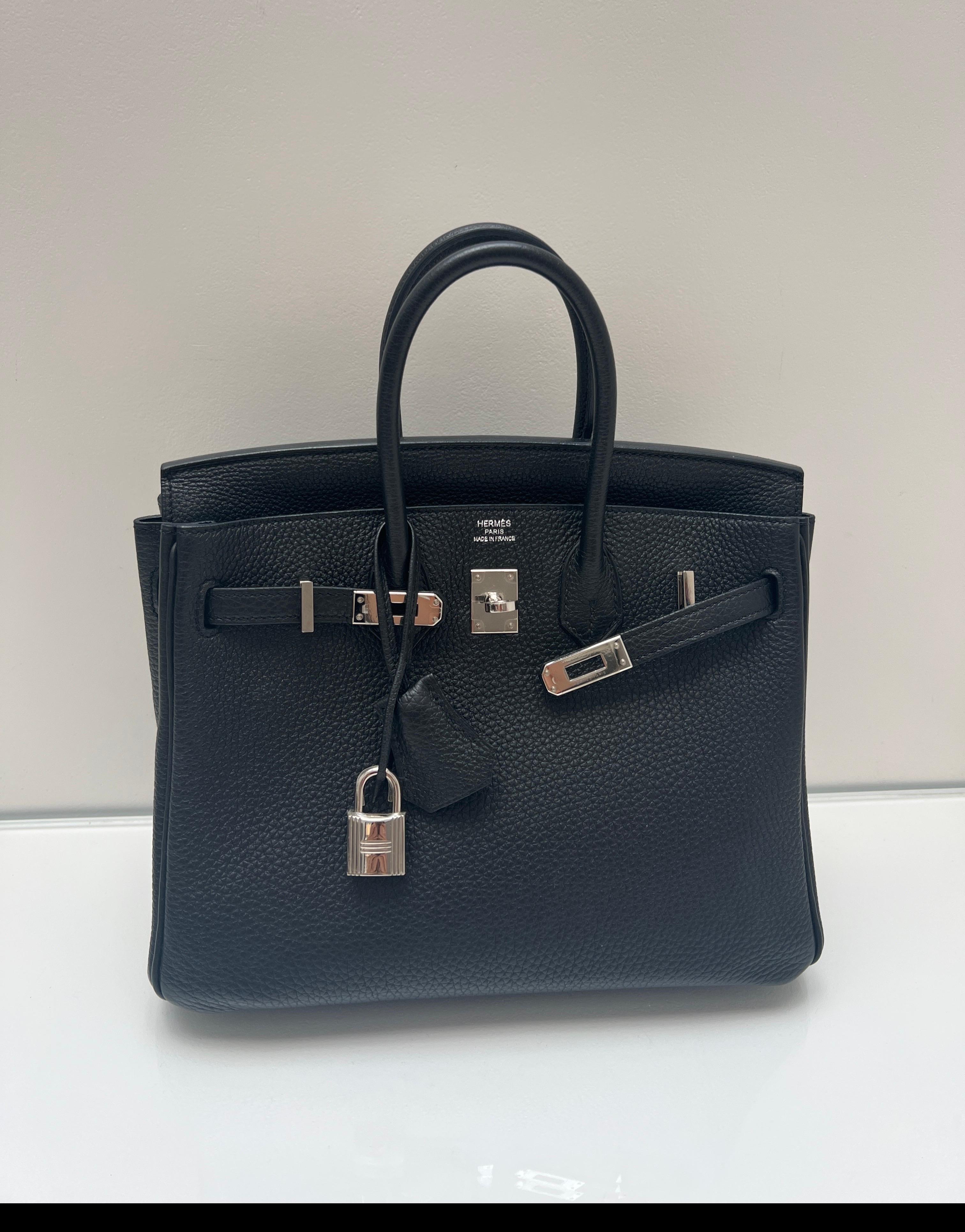 Hermès - Sac Birkin 25 noir en vente 5