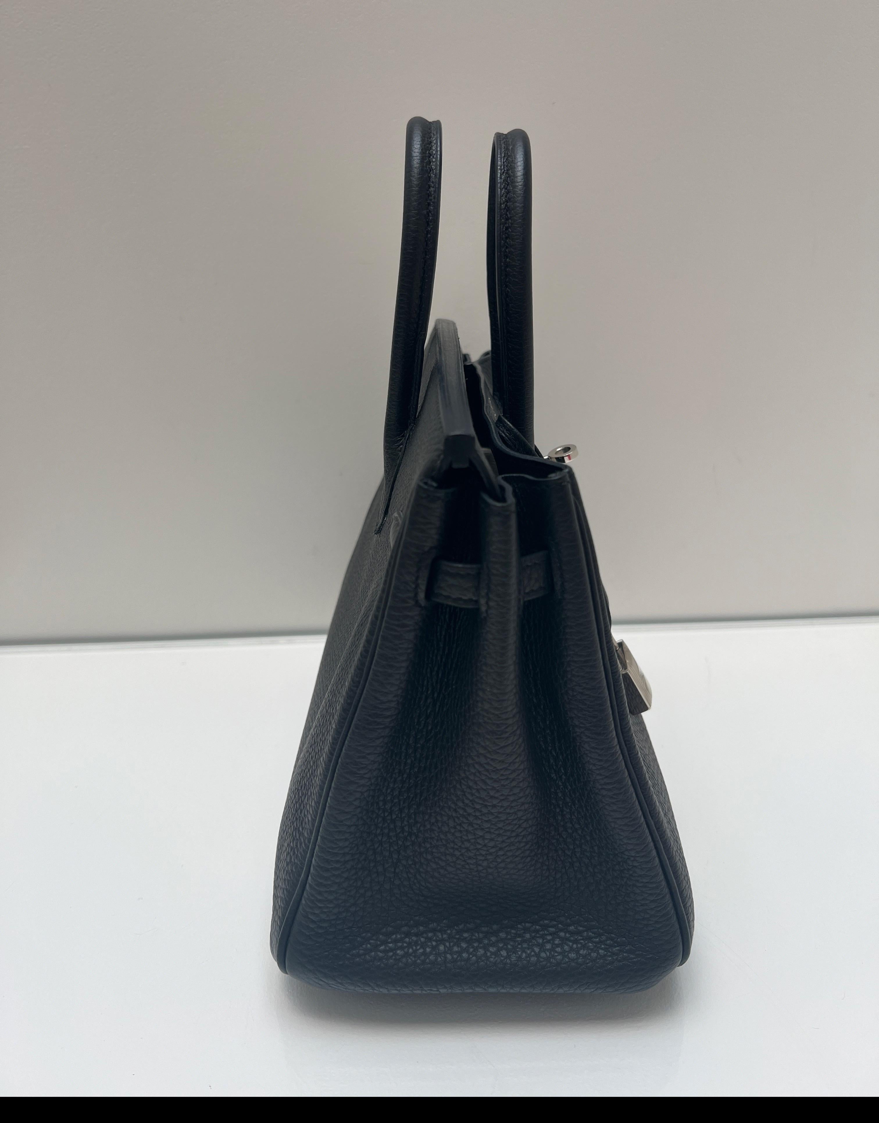 Hermès - Sac Birkin 25 noir Unisexe en vente