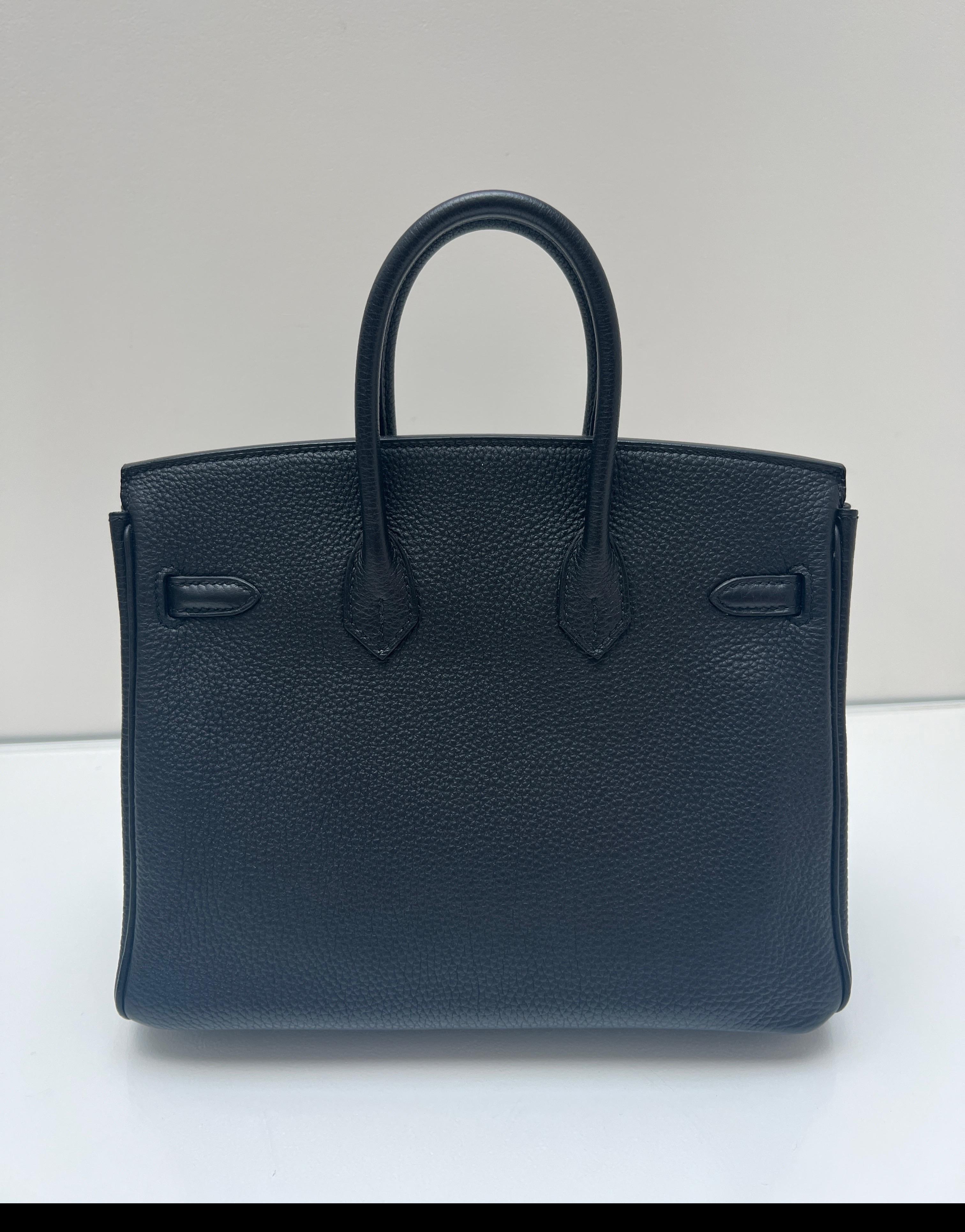 Hermès - Sac Birkin 25 noir en vente 1