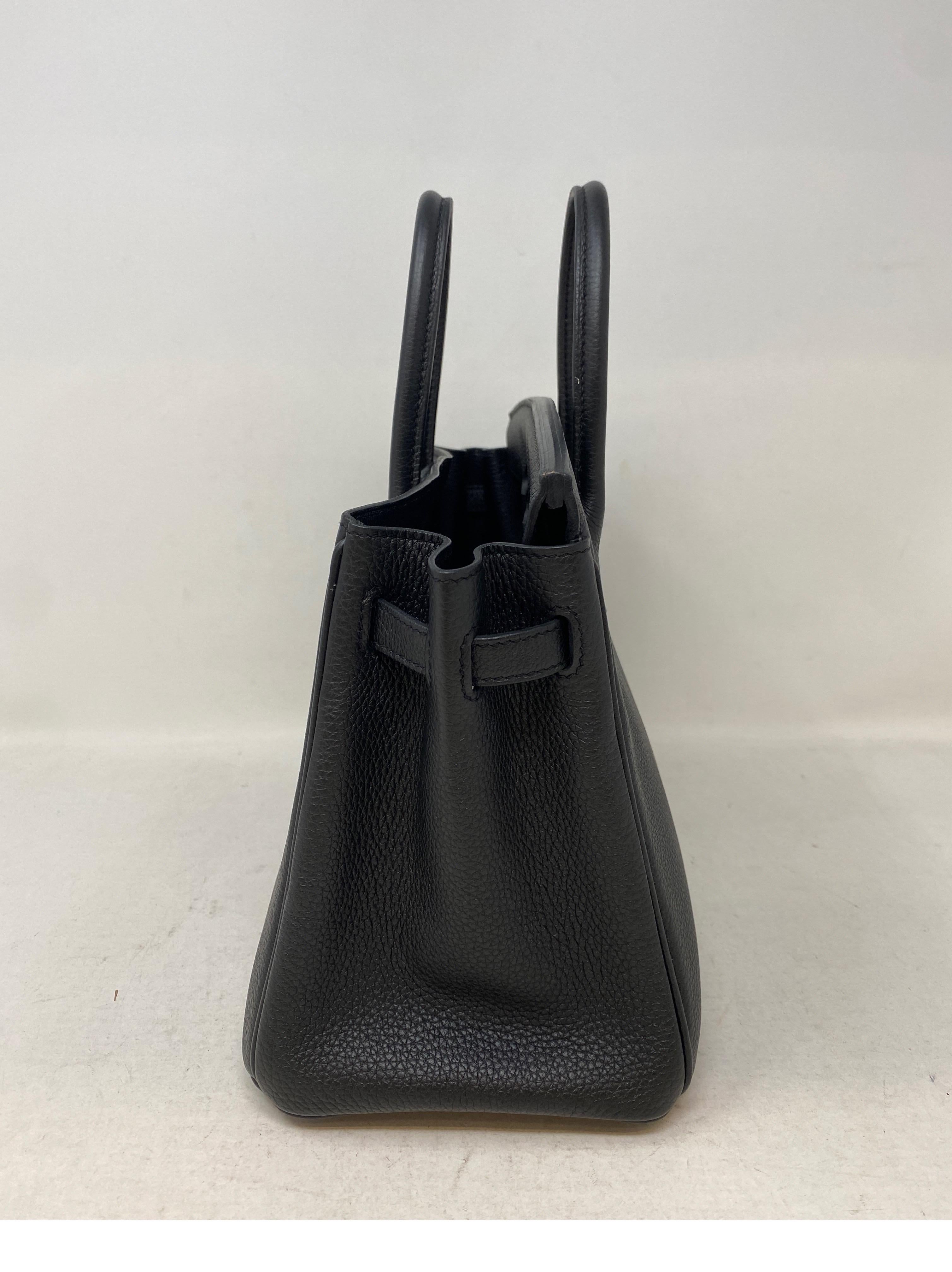 Hermes Black Birkin 25 Bag 3