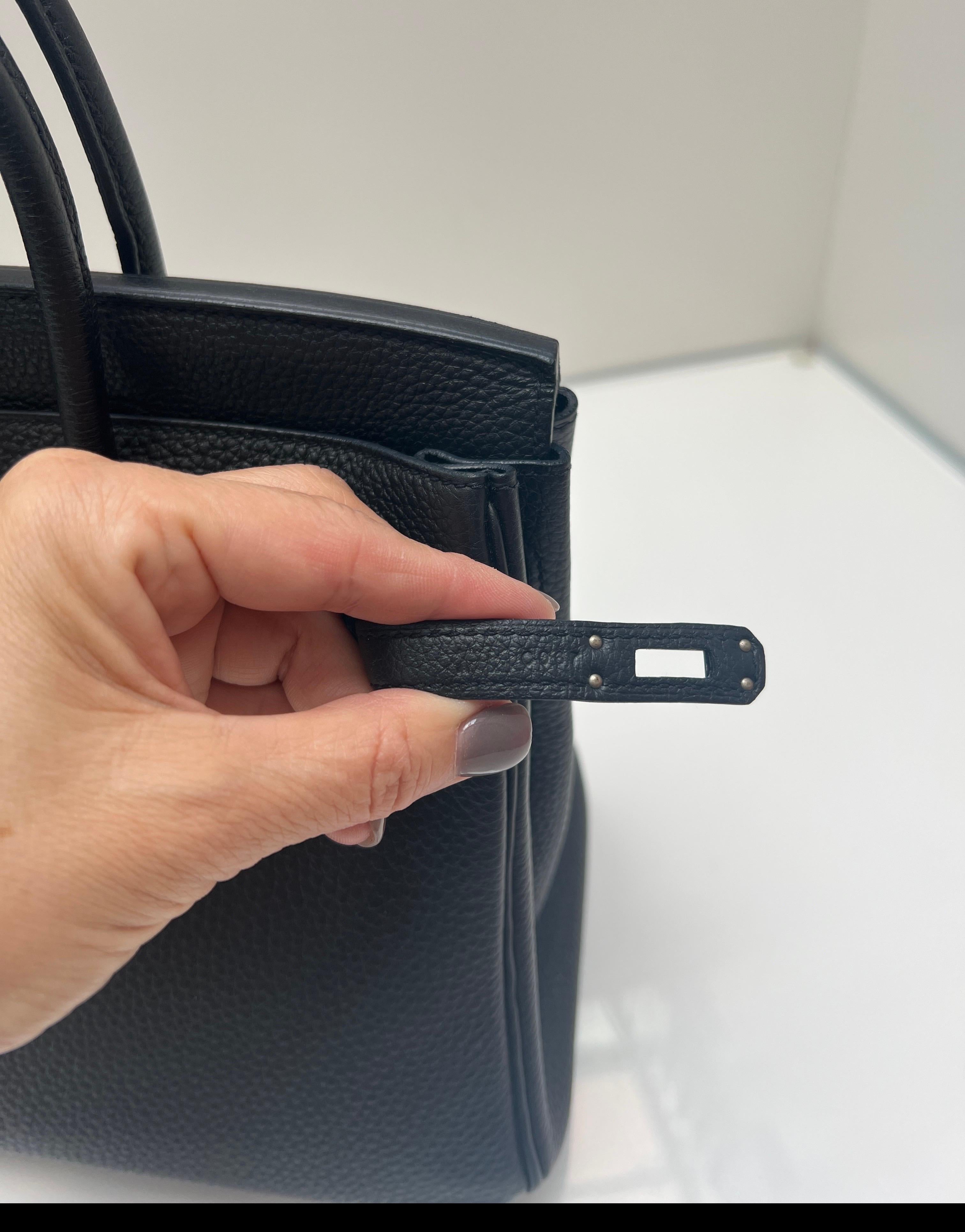 Hermès - Sac Birkin 25 noir en vente 3
