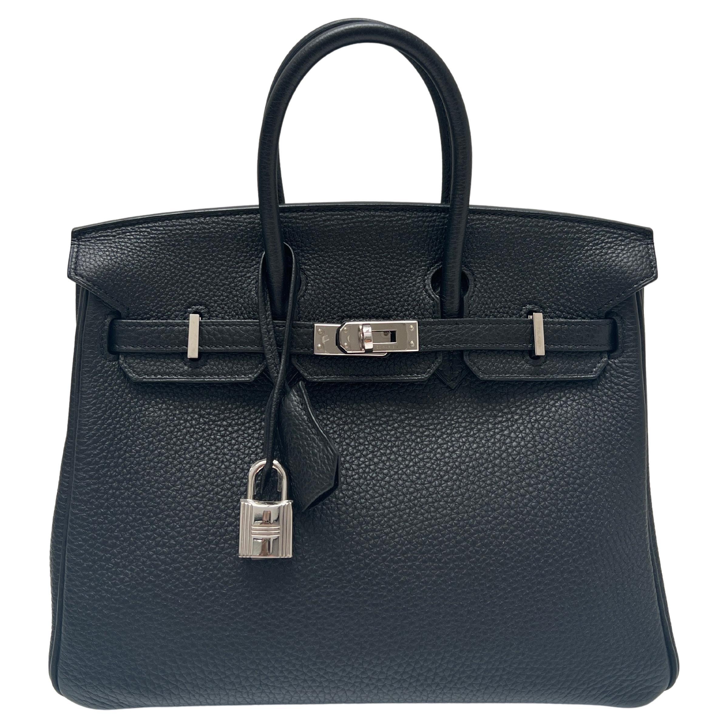 Hermes Schwarz Birkin 25 Tasche