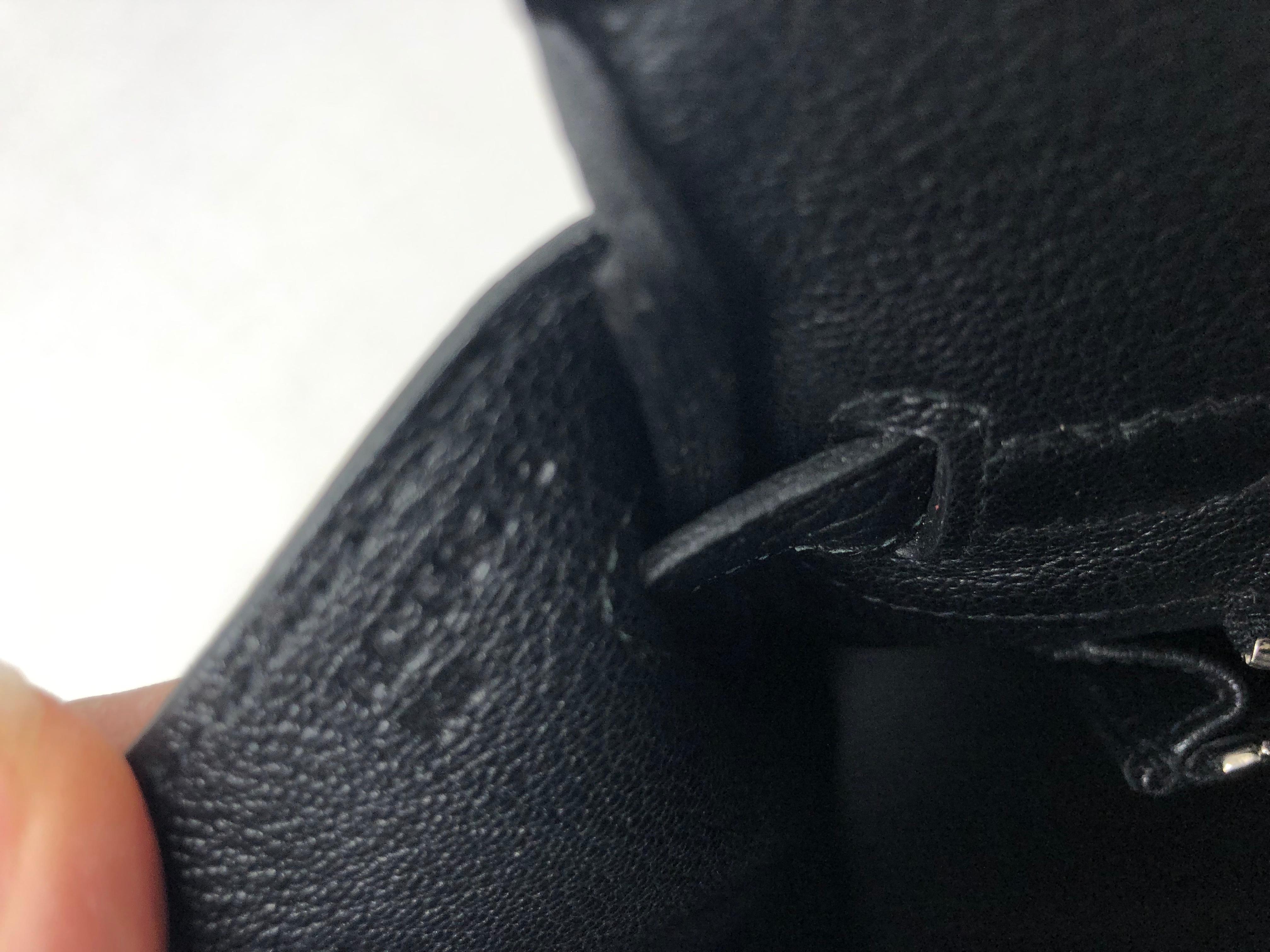 Hermes Togo Black Birkin 25 New 6