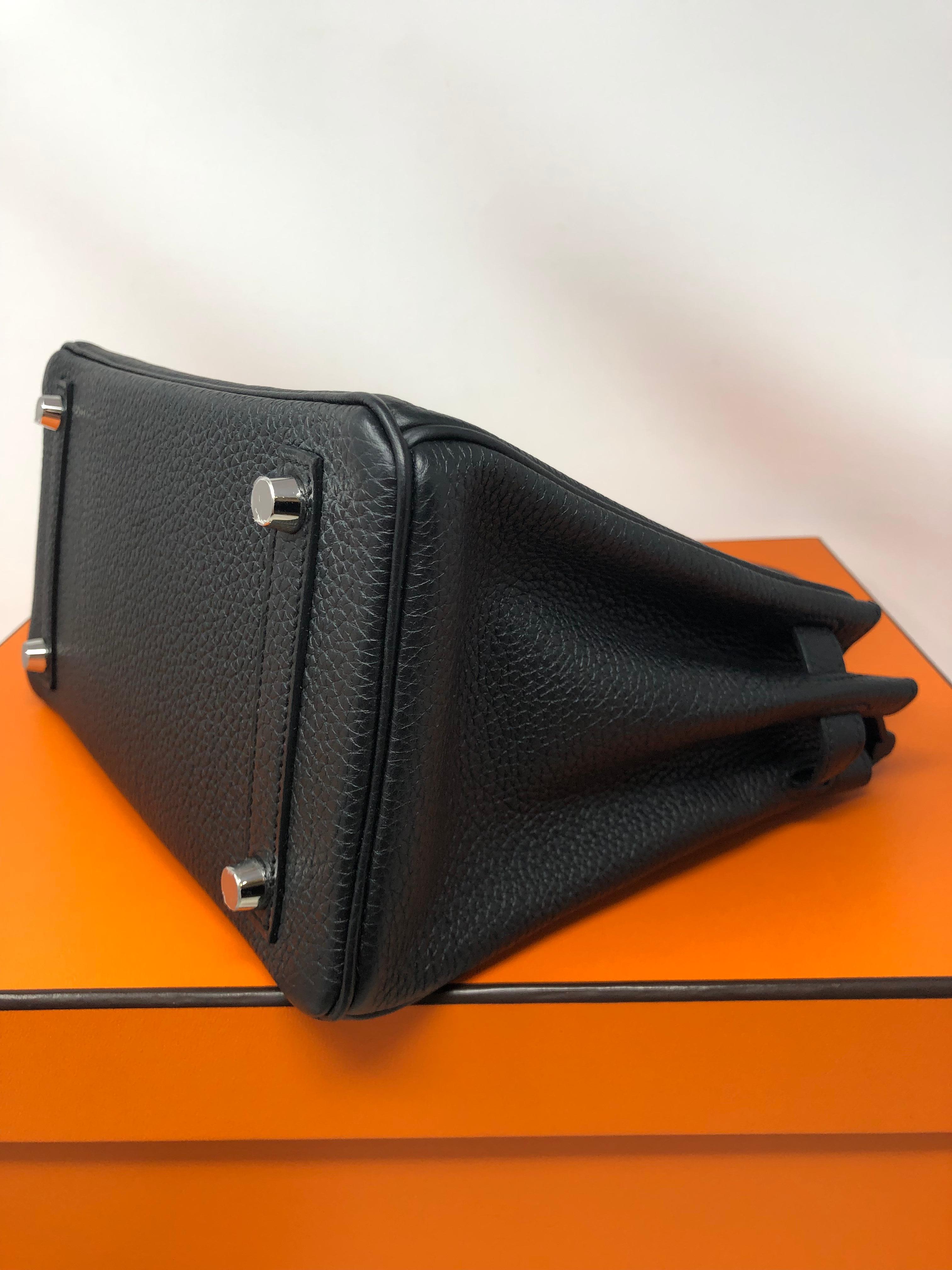 Hermes Togo Black Birkin 25 New 2