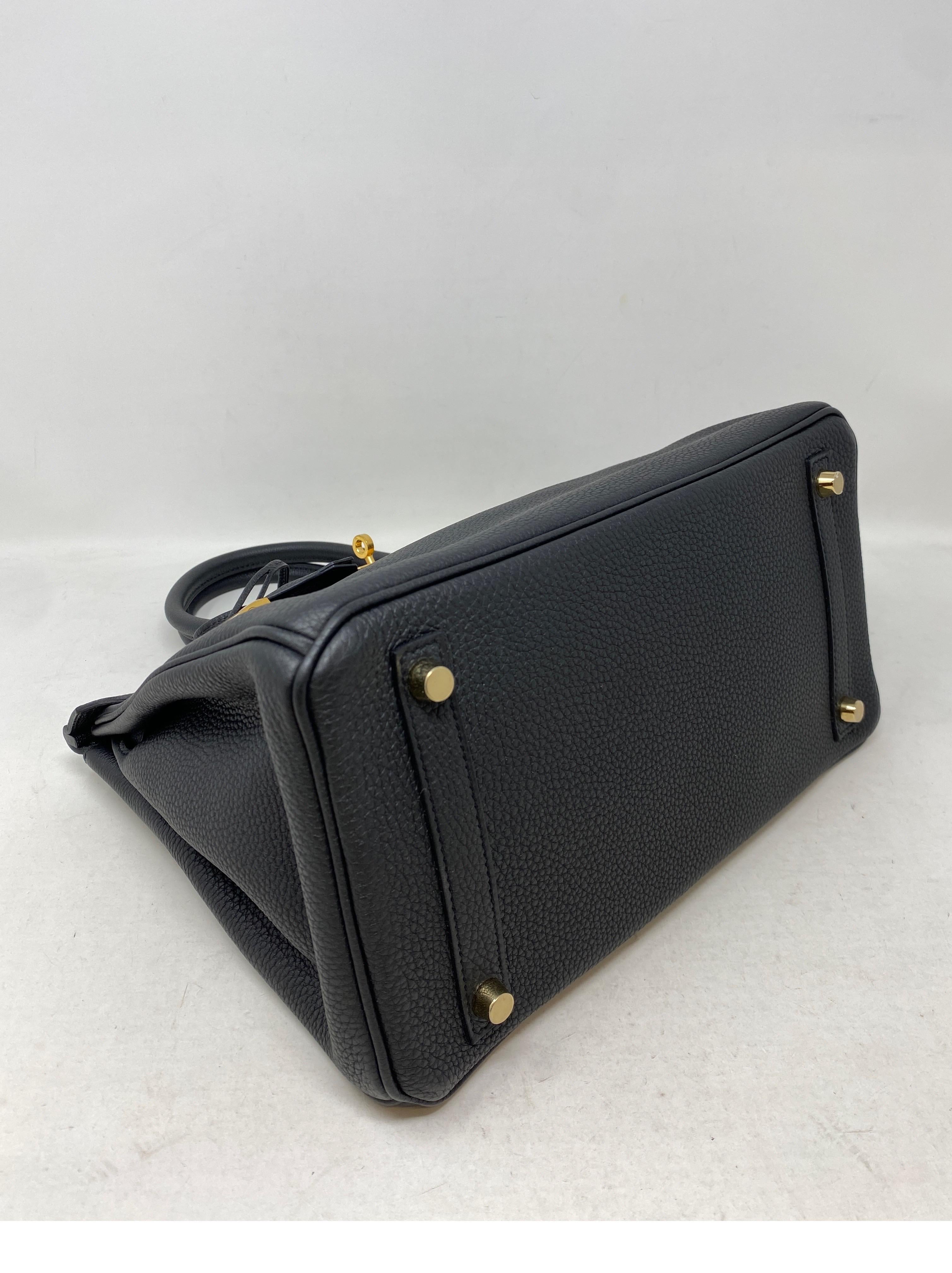 Hermes Black Birkin 30 Bag 3