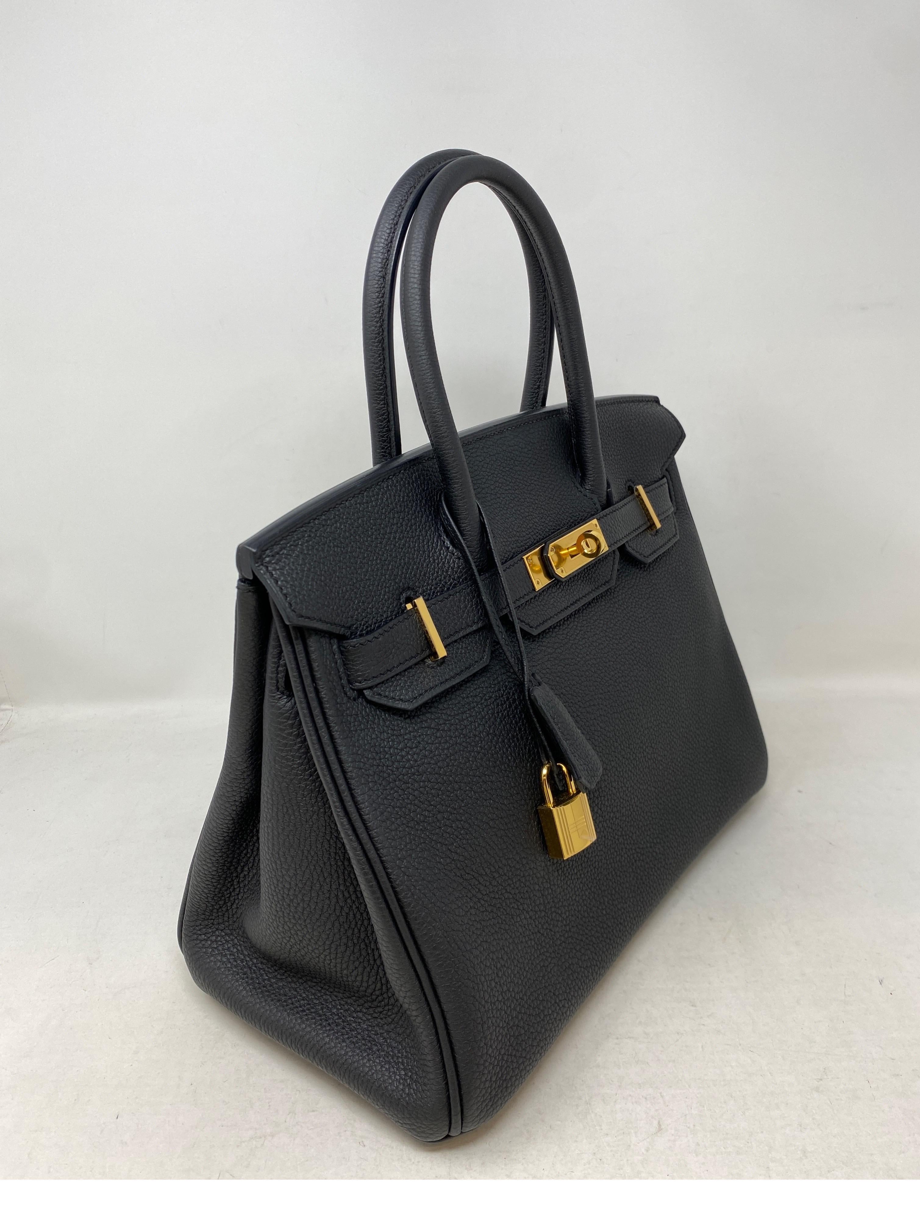 Hermes Black Birkin 30 Bag 6