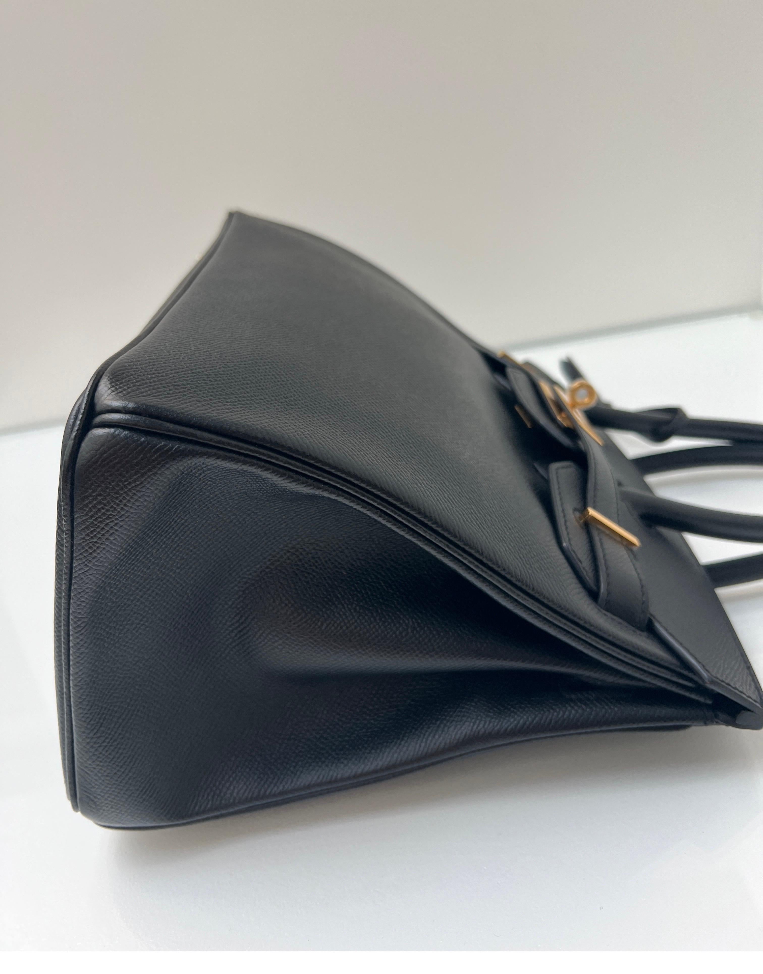 Hermes Black Birkin 30 Bag 6