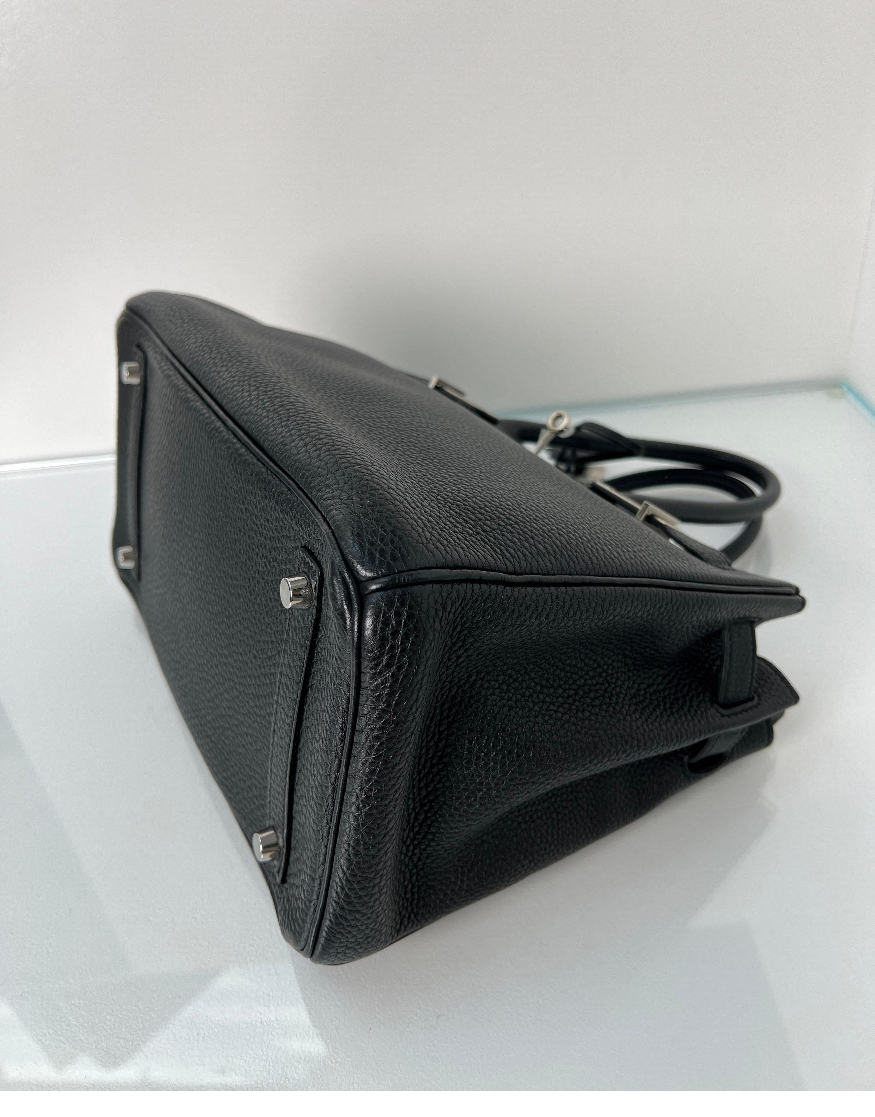 Hermes Black Birkin 30 Bag 6