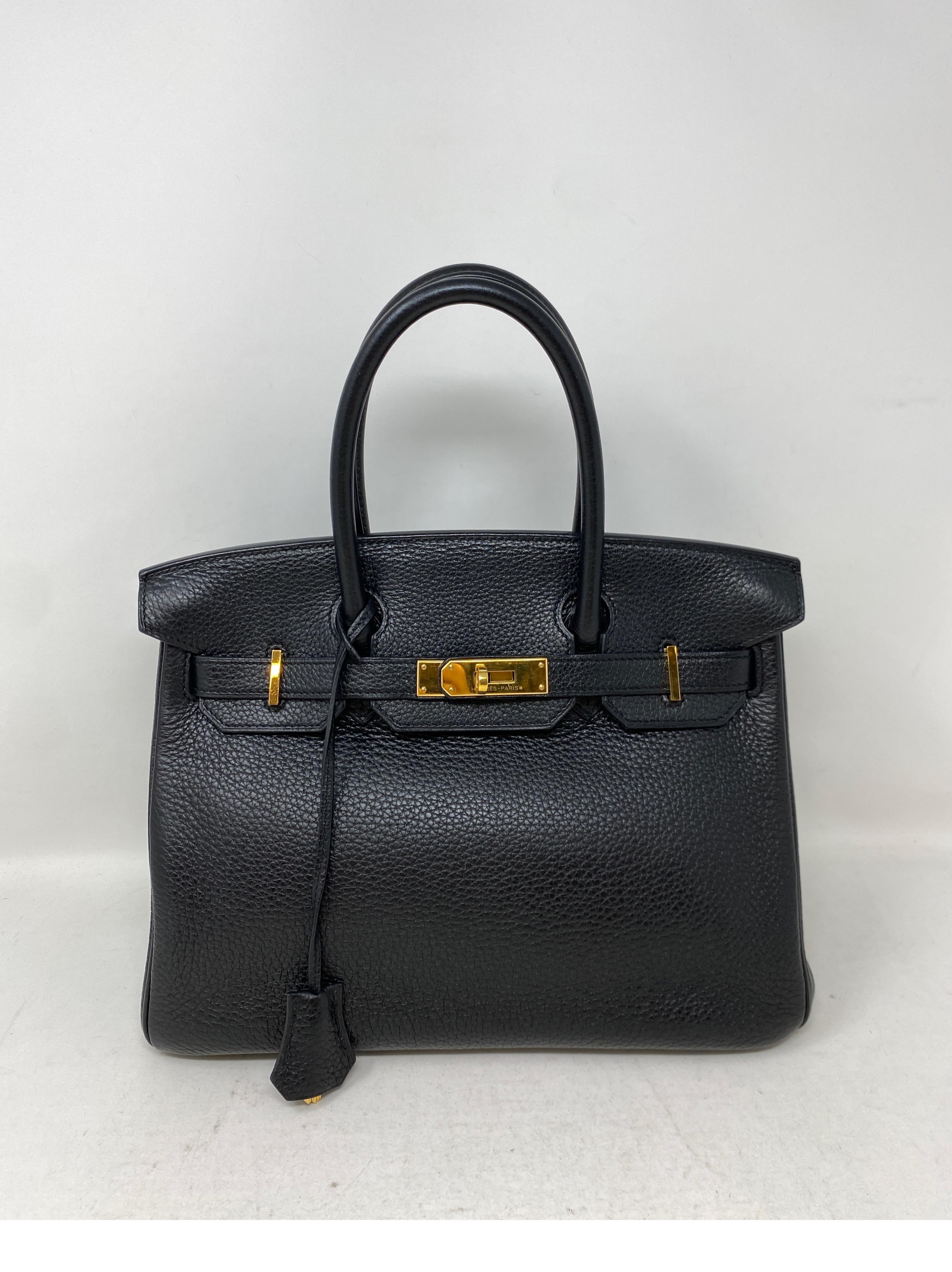 Hermes Black Birkin 30 Bag 5