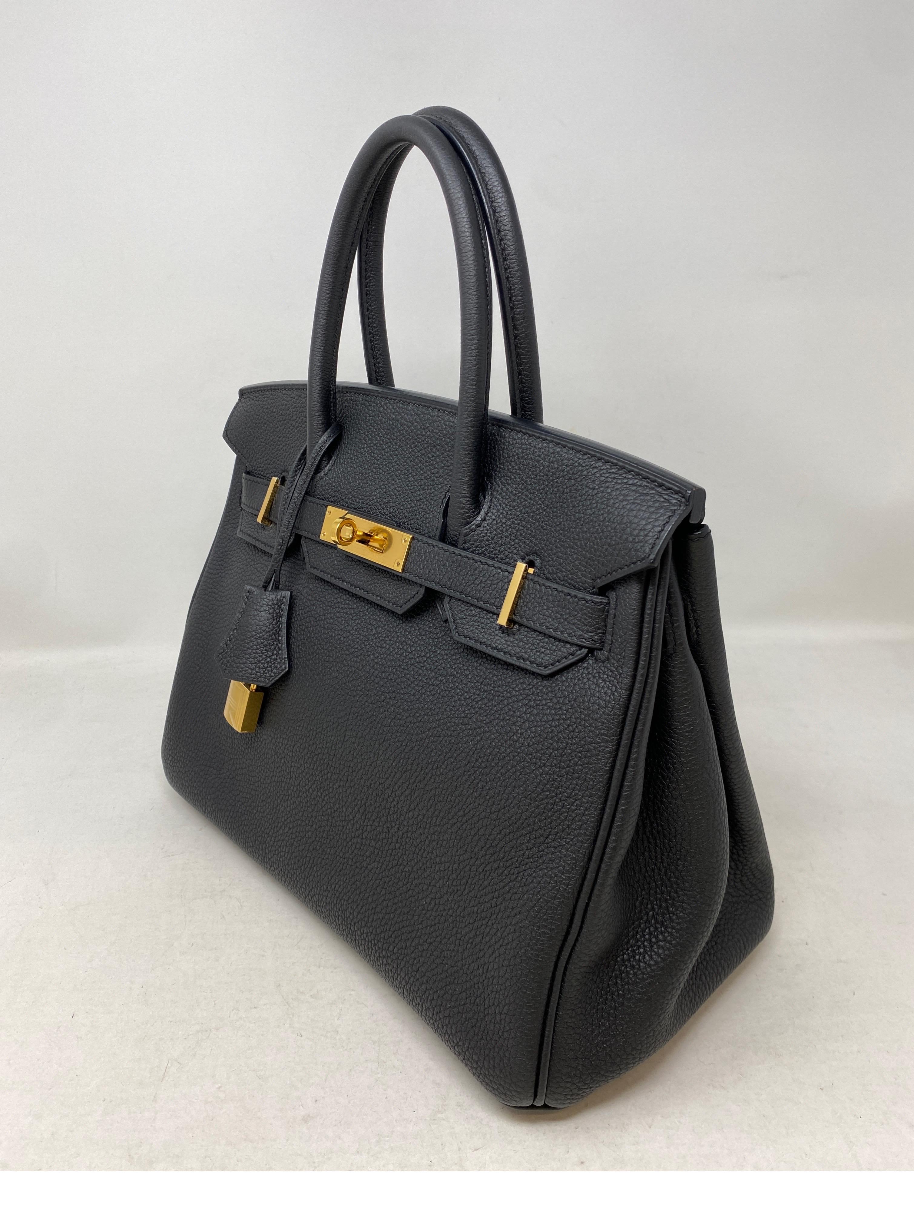 Hermes Black Birkin 30 Bag 7