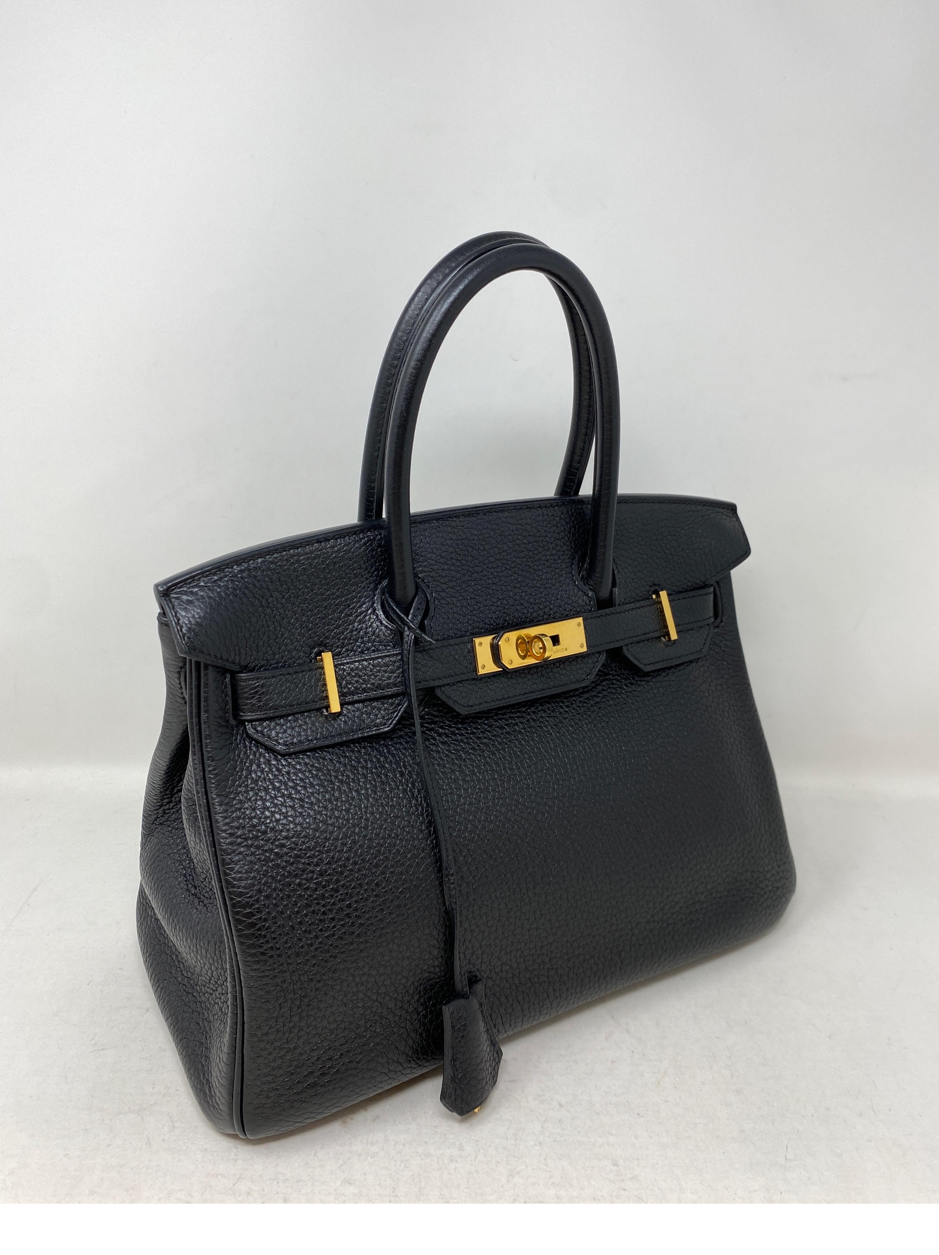 Hermes Black Birkin 30 Bag 6