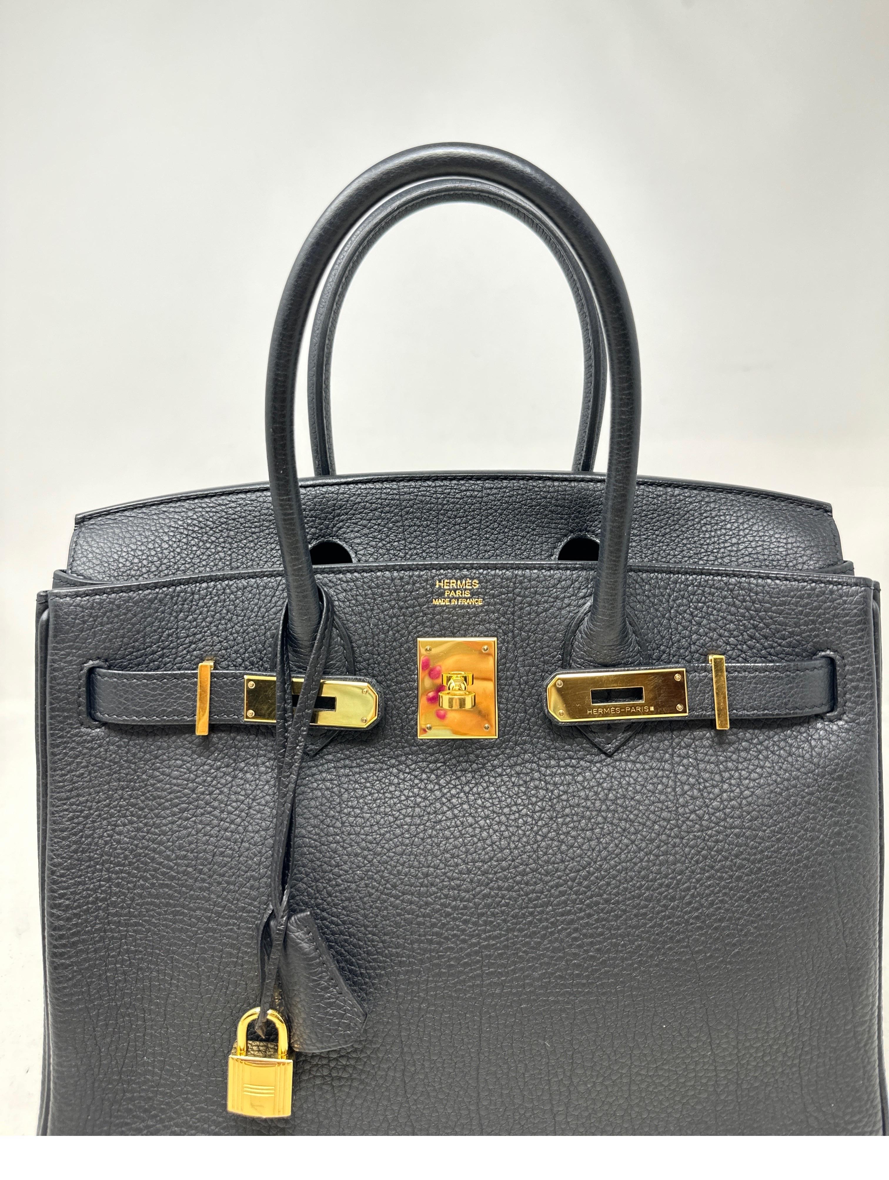 Hermes Black Birkin 30 Bag 6