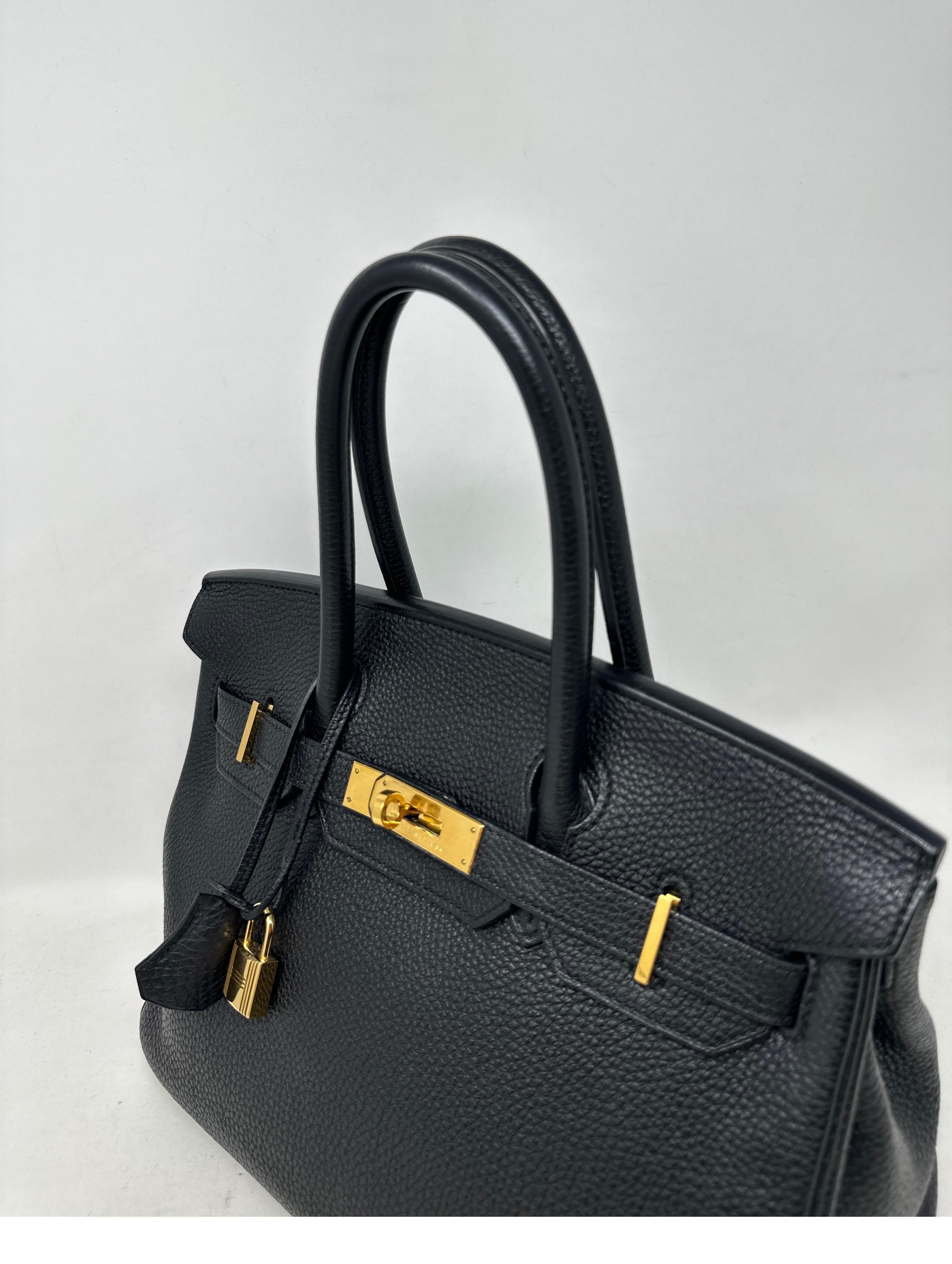 Hermes Black Birkin 30 Bag 5
