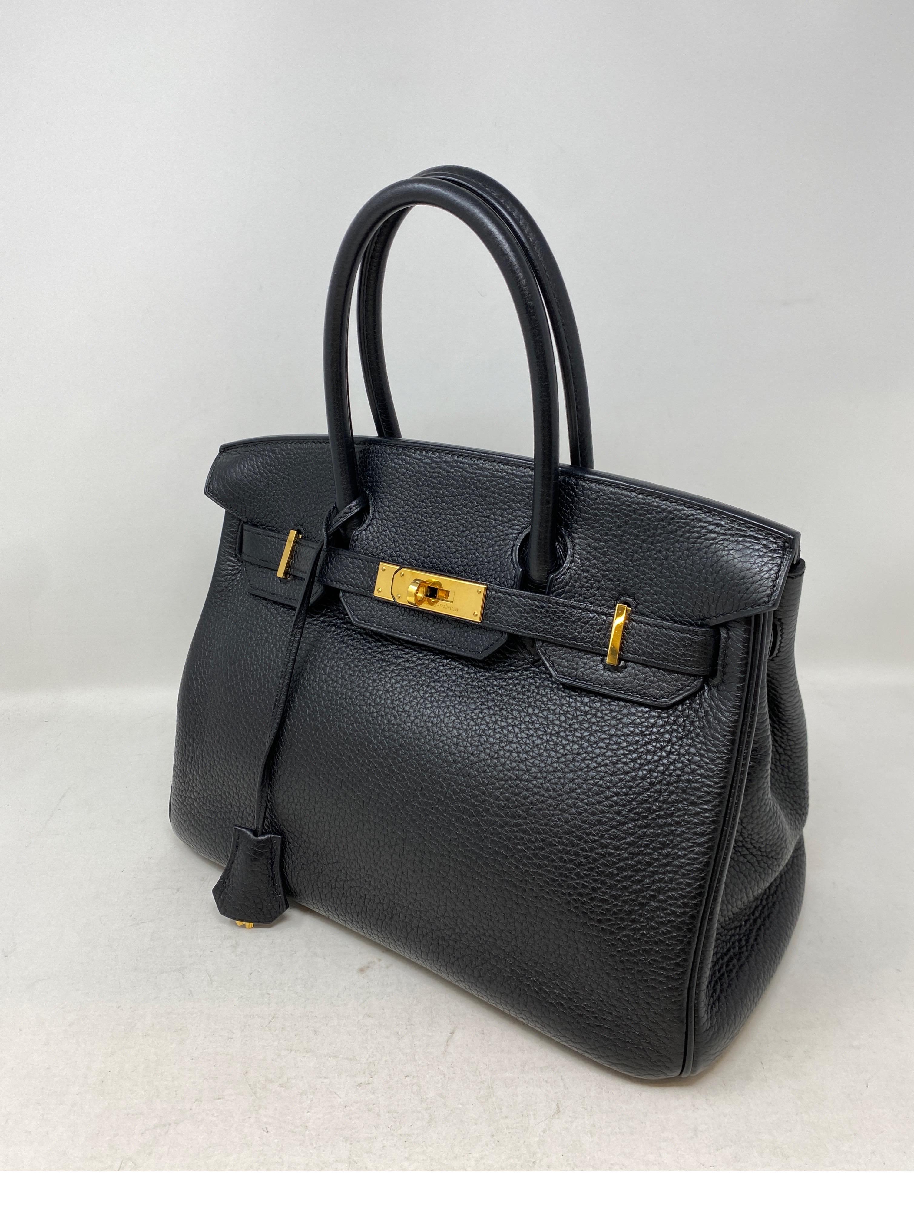 Hermes Black Birkin 30 Bag 7
