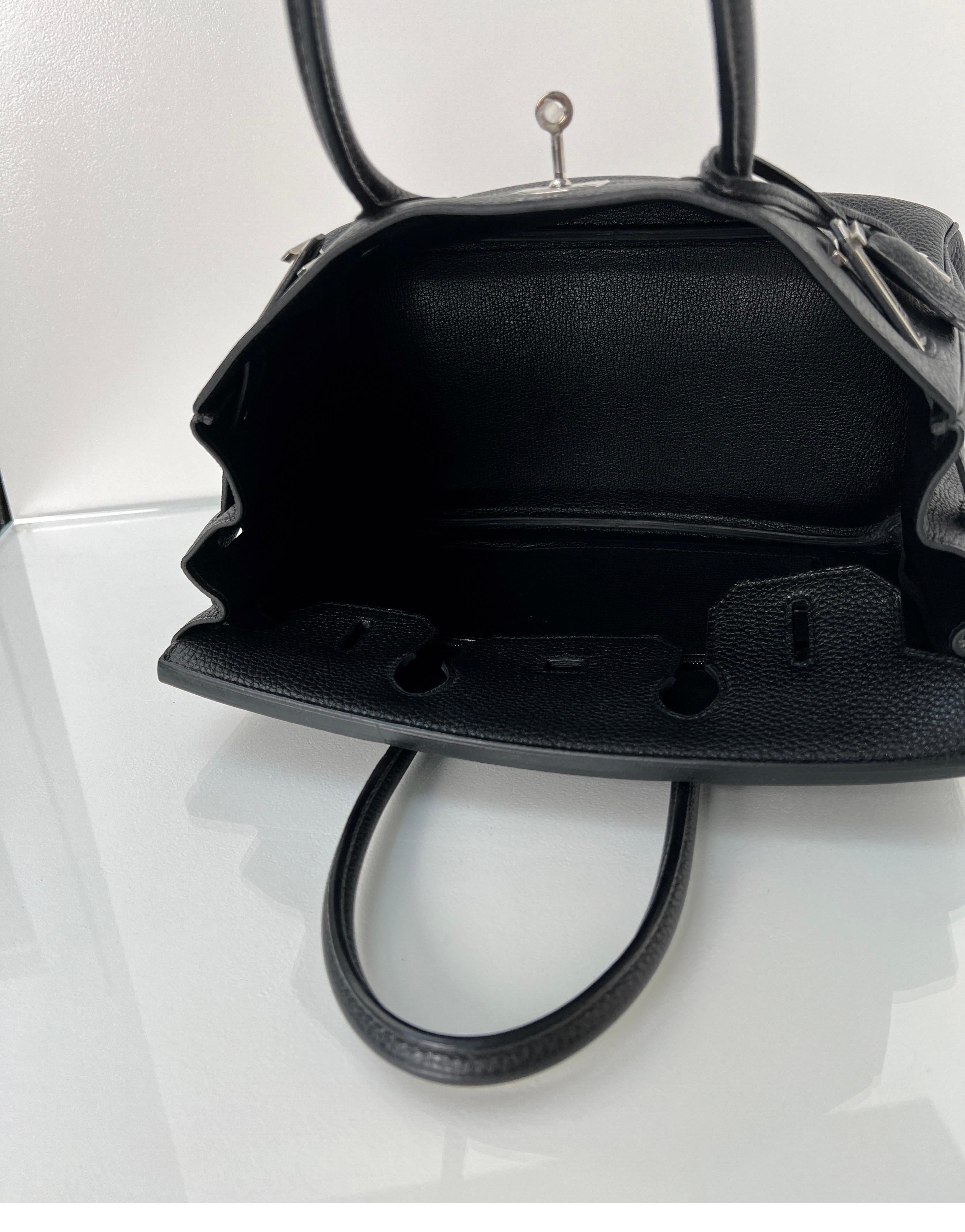 Hermes Black Birkin 30 Bag 9