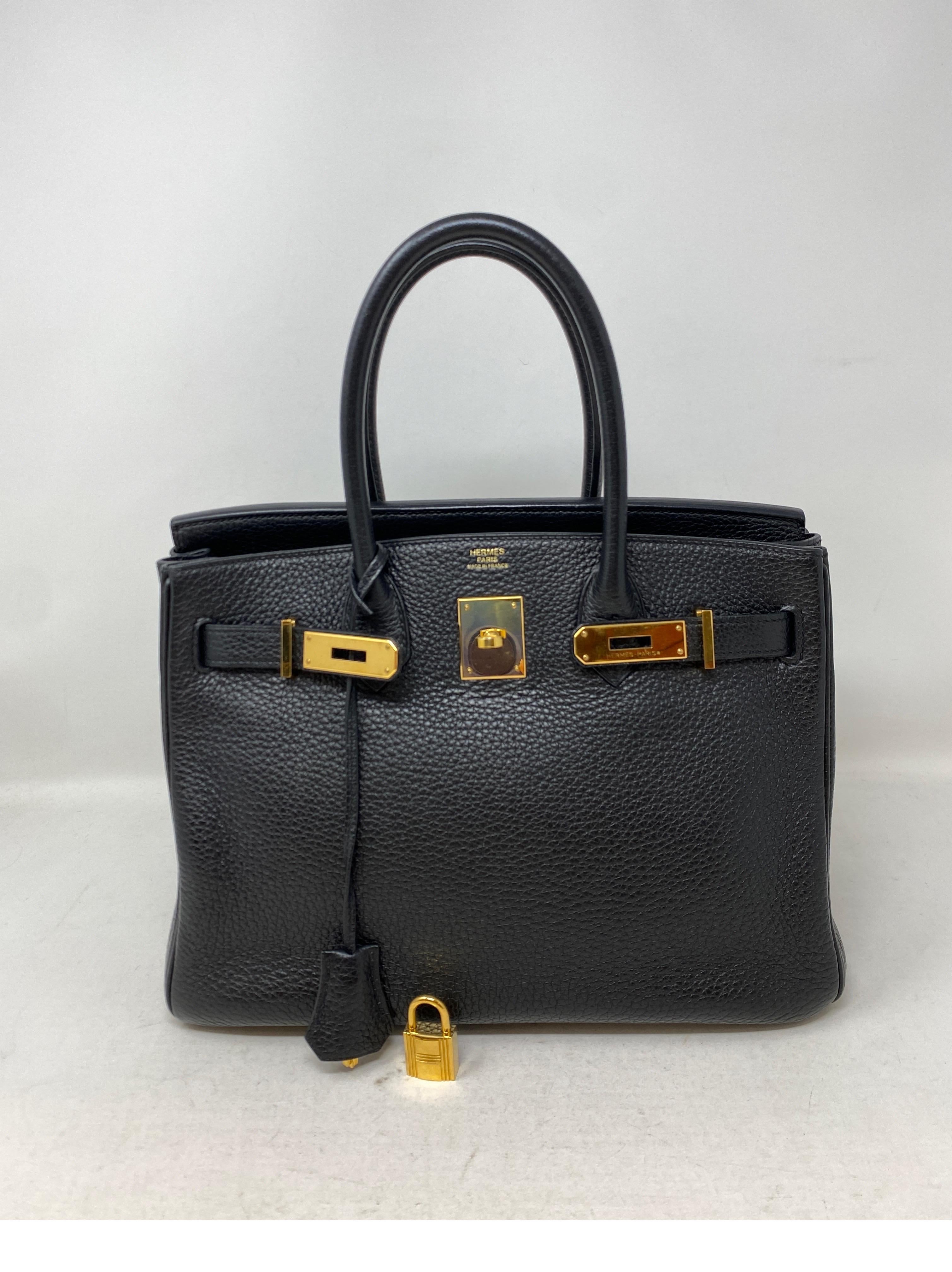Hermes Black Birkin 30 Bag 8