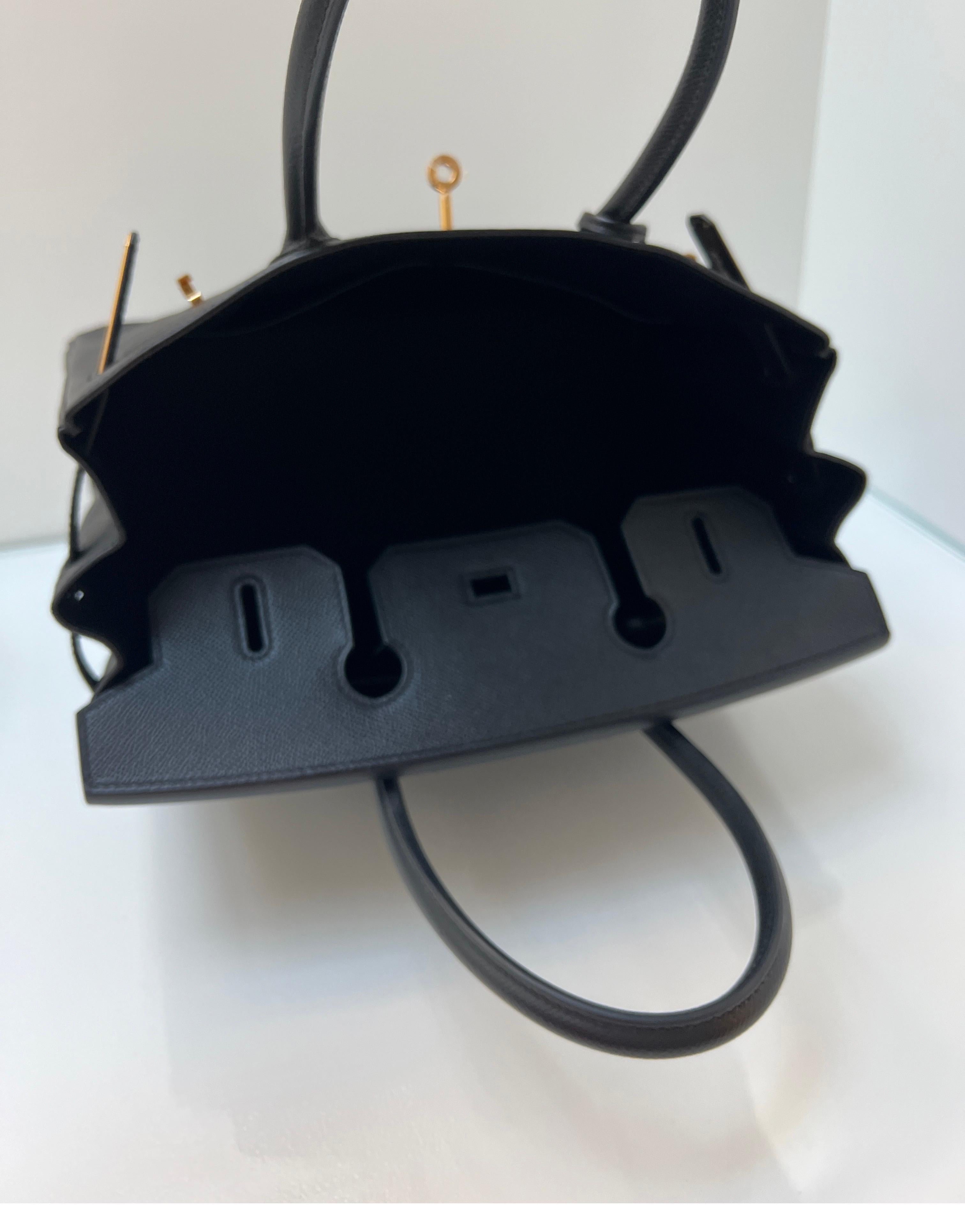 Hermes Black Birkin 30 Bag 10