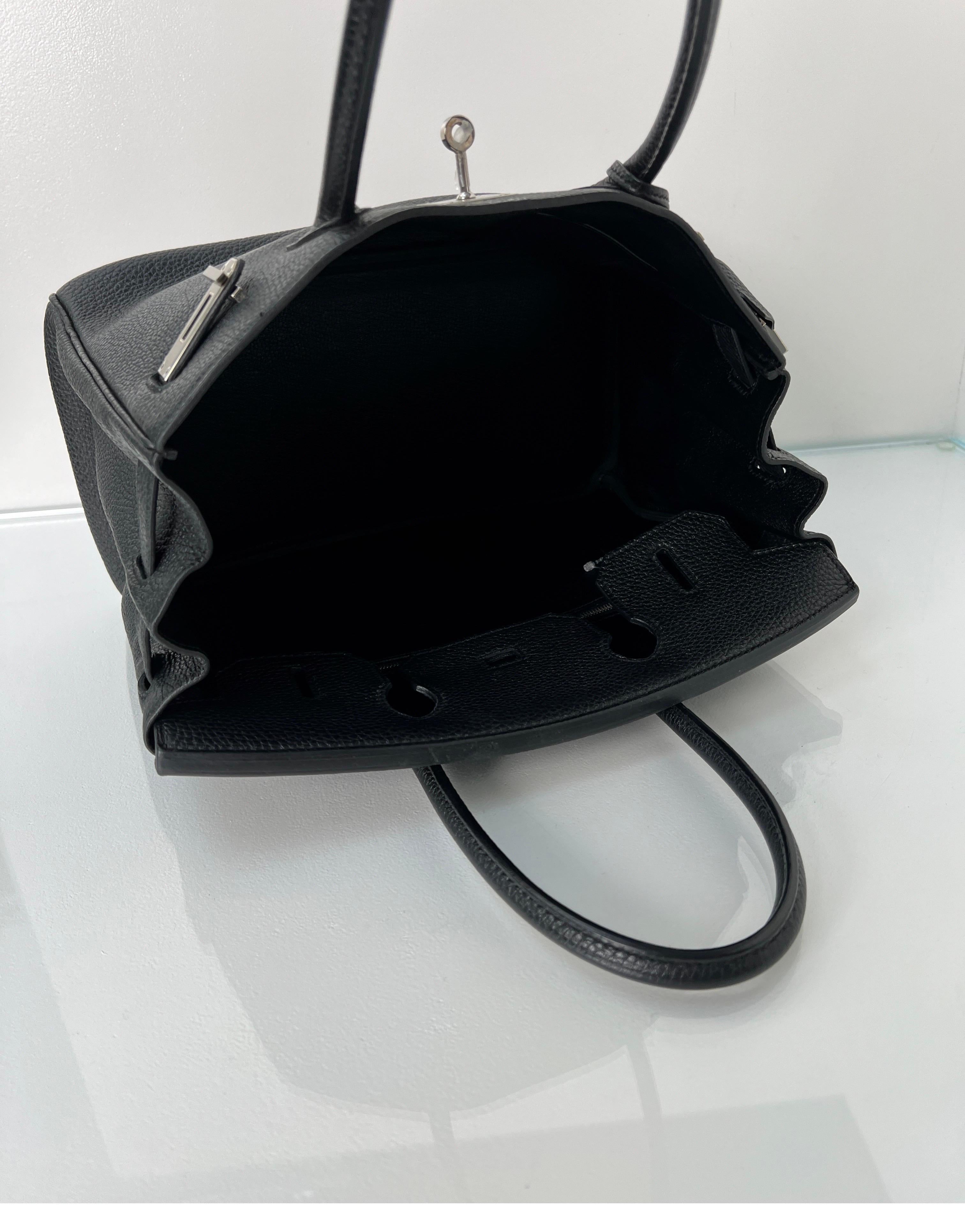 Hermes Black Birkin 30 Bag 10