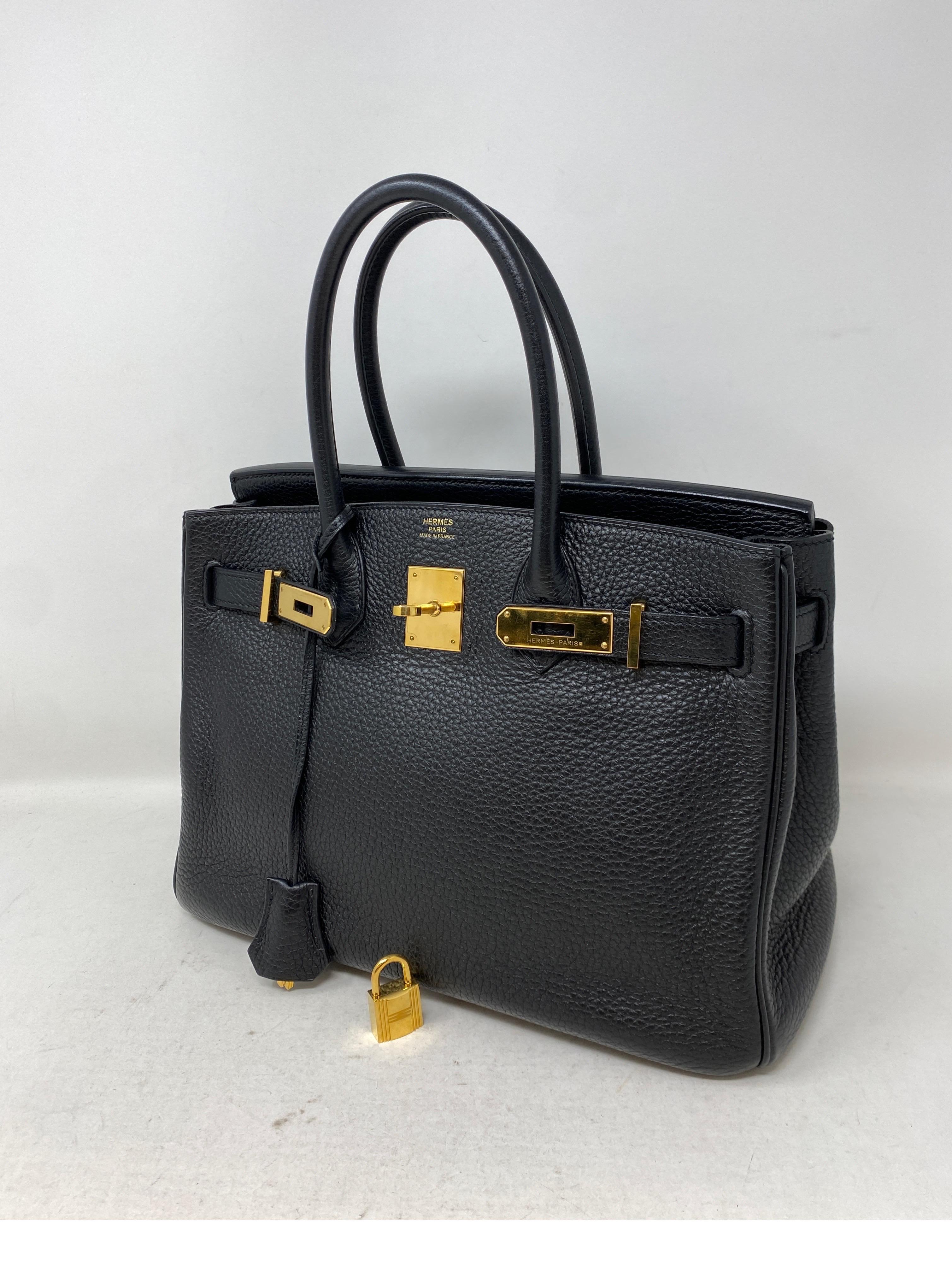 Hermes Black Birkin 30 Bag 9
