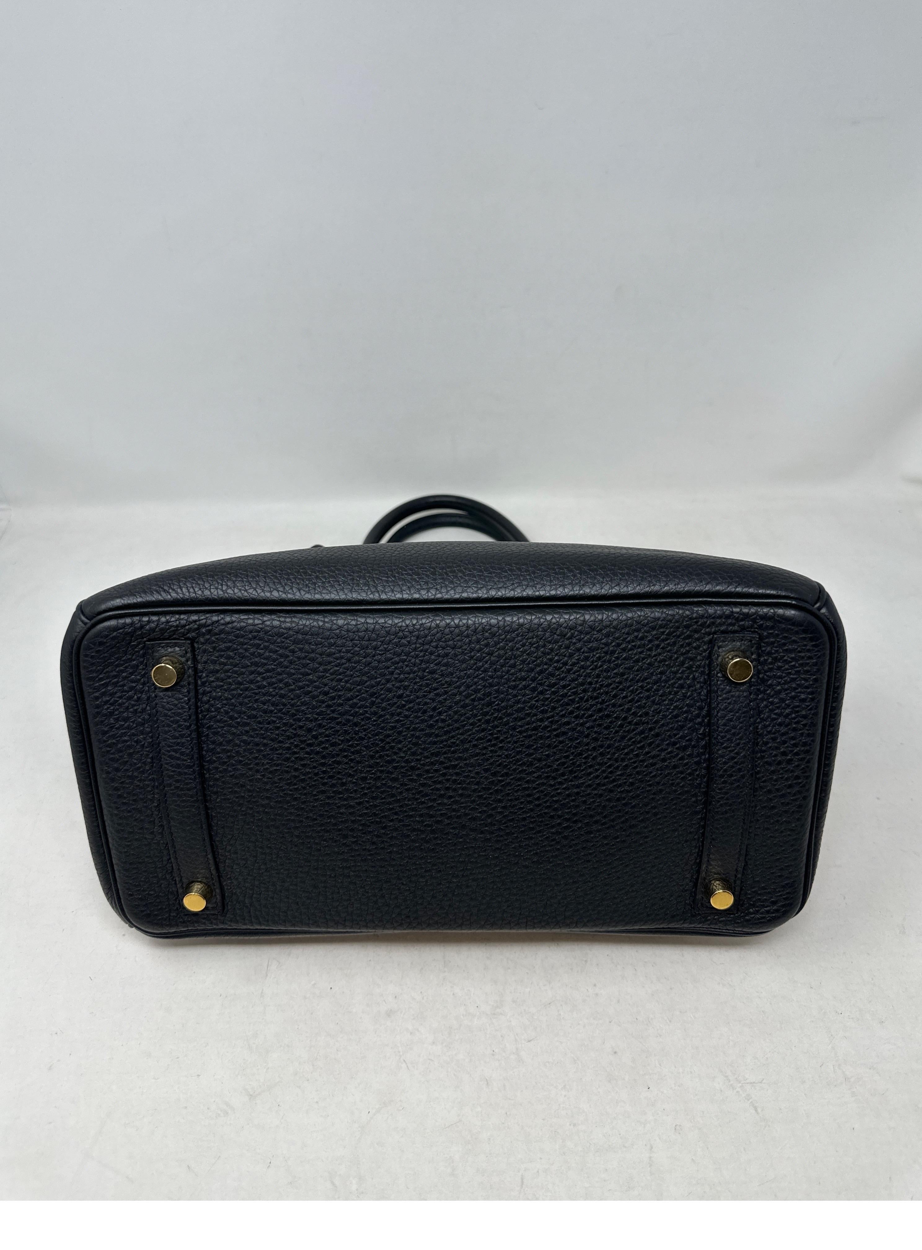 Hermes Black Birkin 30 Bag  For Sale 9