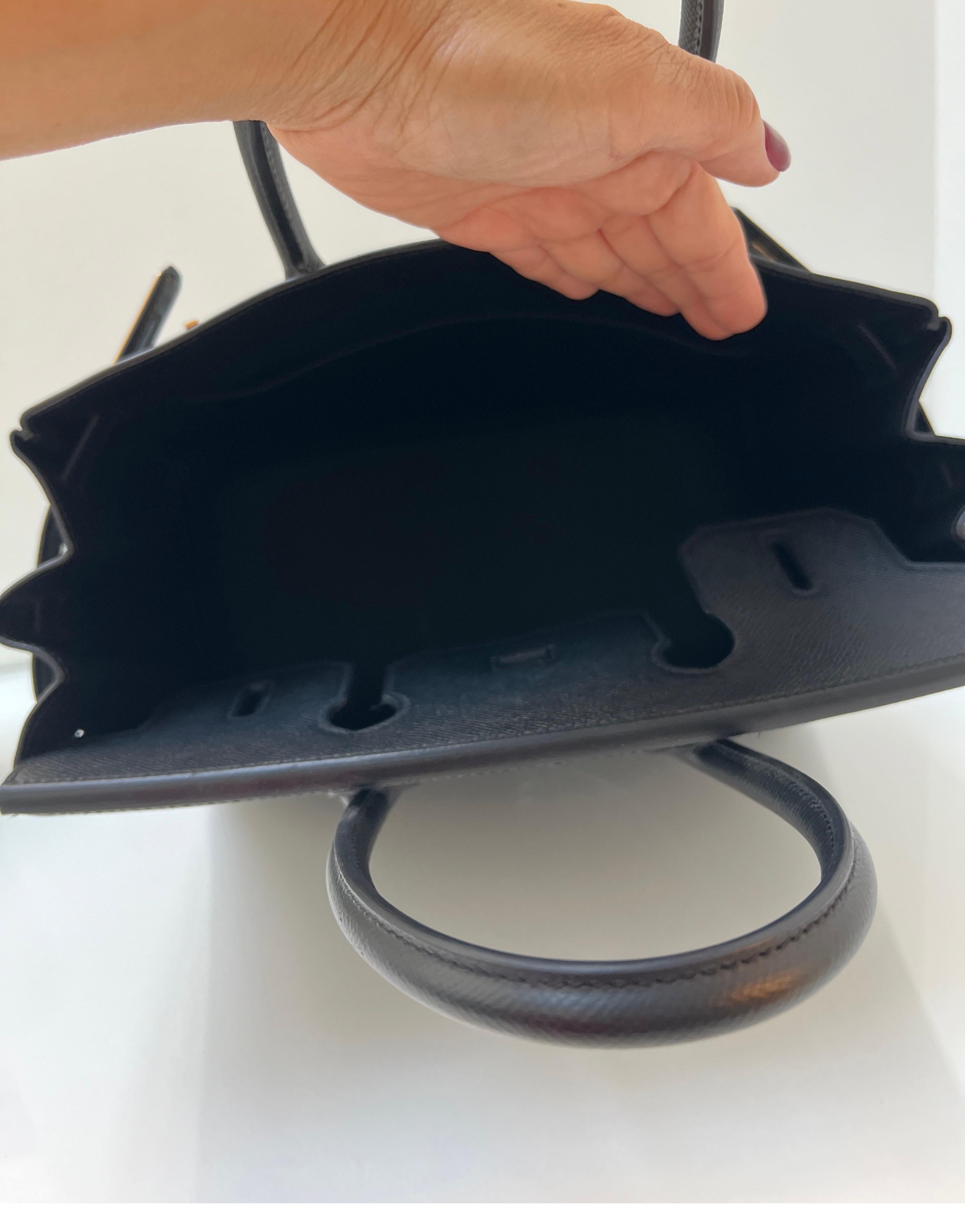 Hermes Black Birkin 30 Bag 11