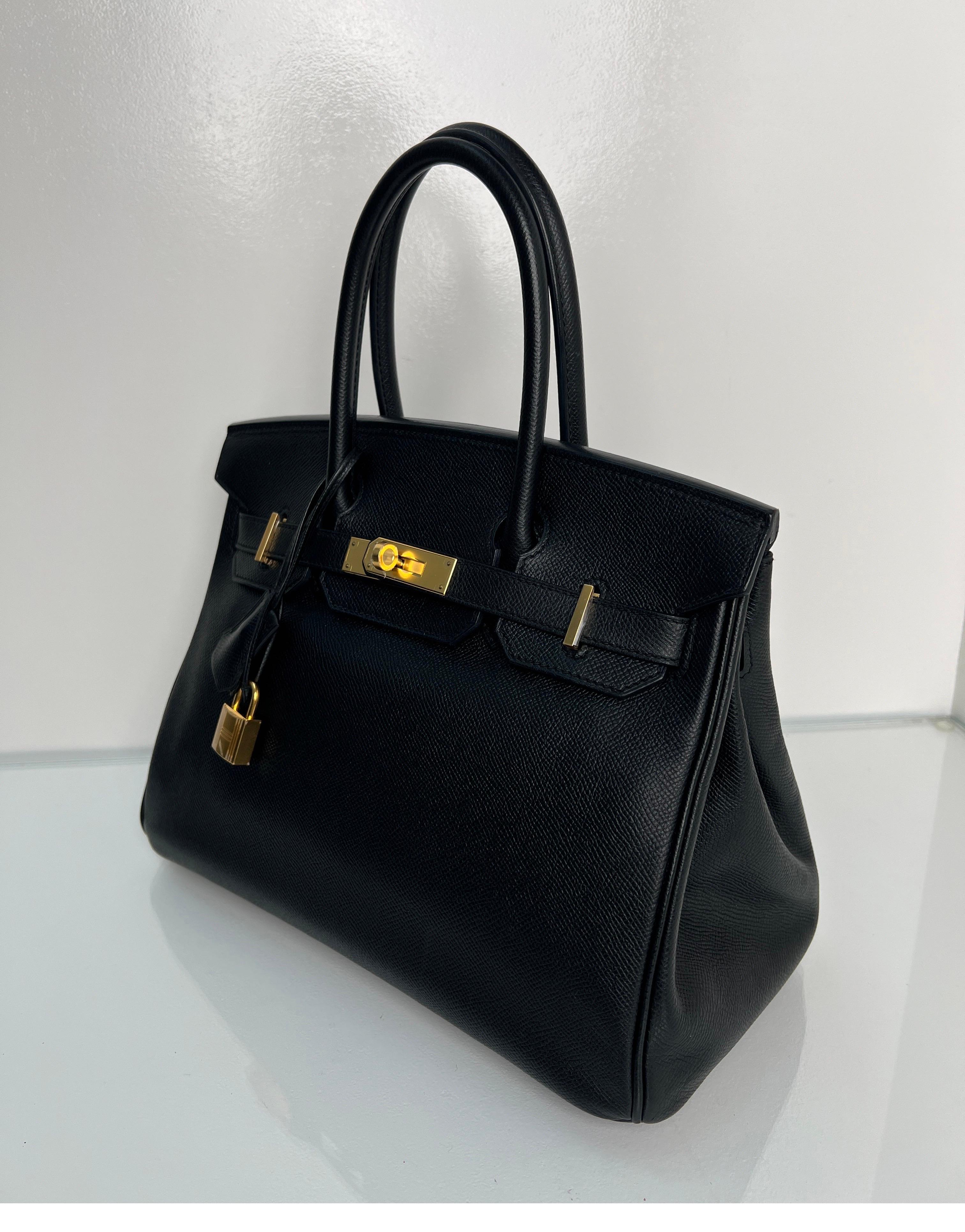 Hermes Black Birkin 30 Bag 11
