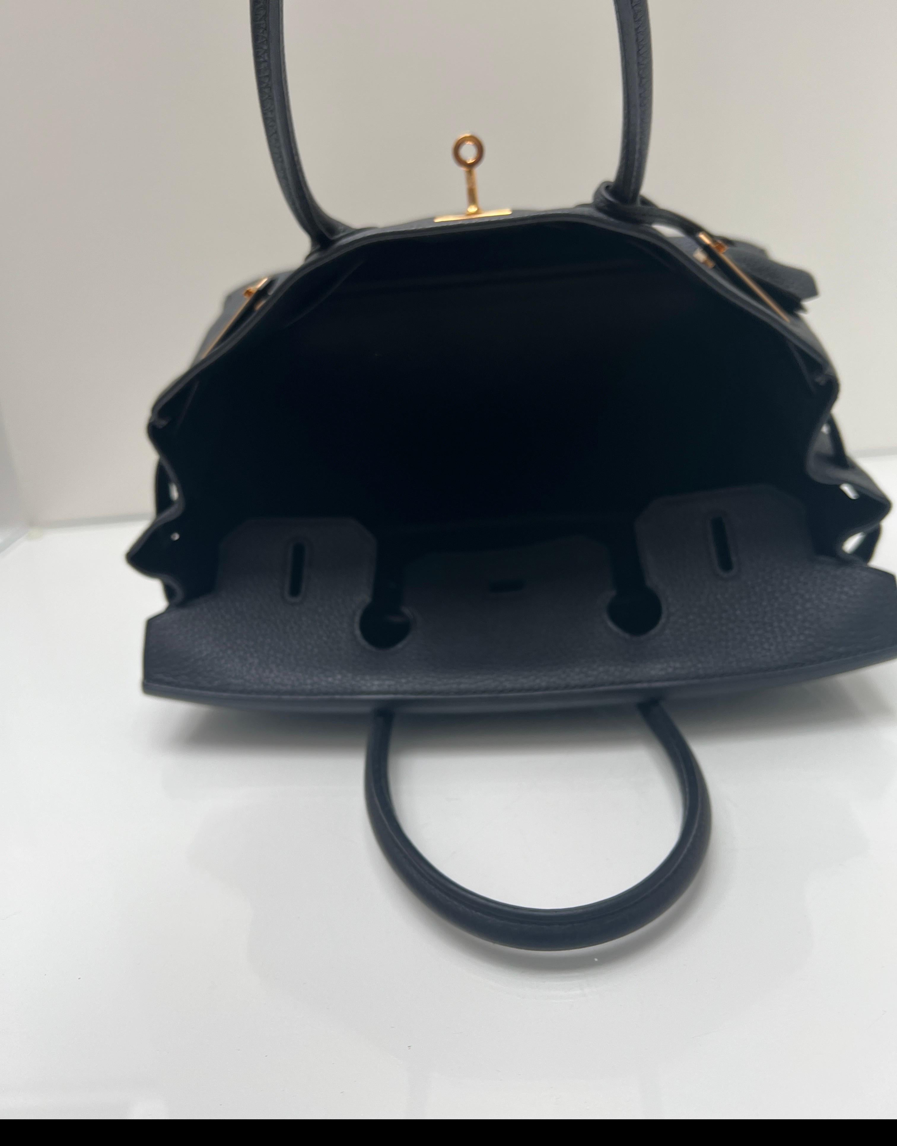 Hermes Black Birkin 30 Bag 11