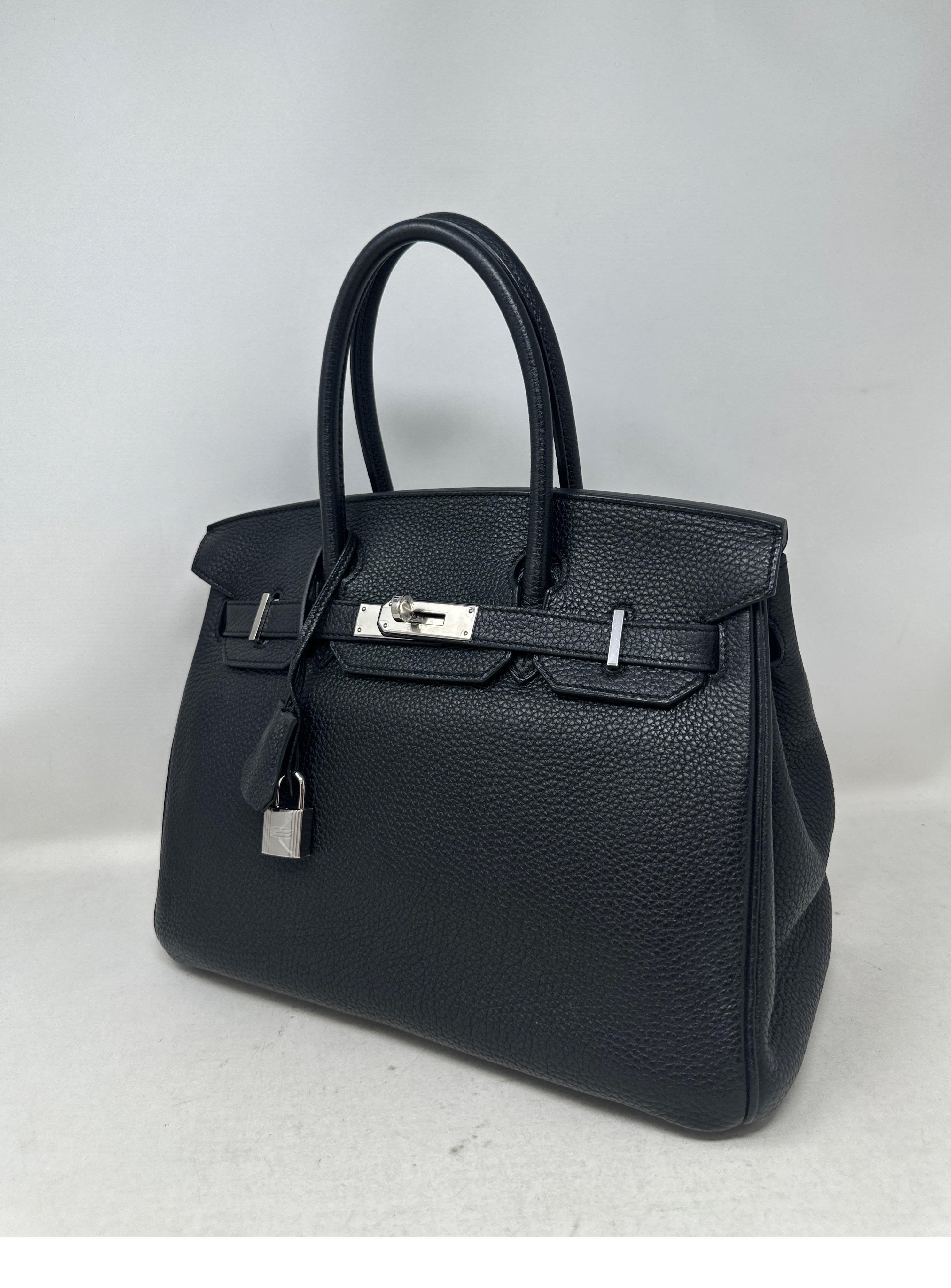 Borsa Birkin 30 nera di Hermes 8