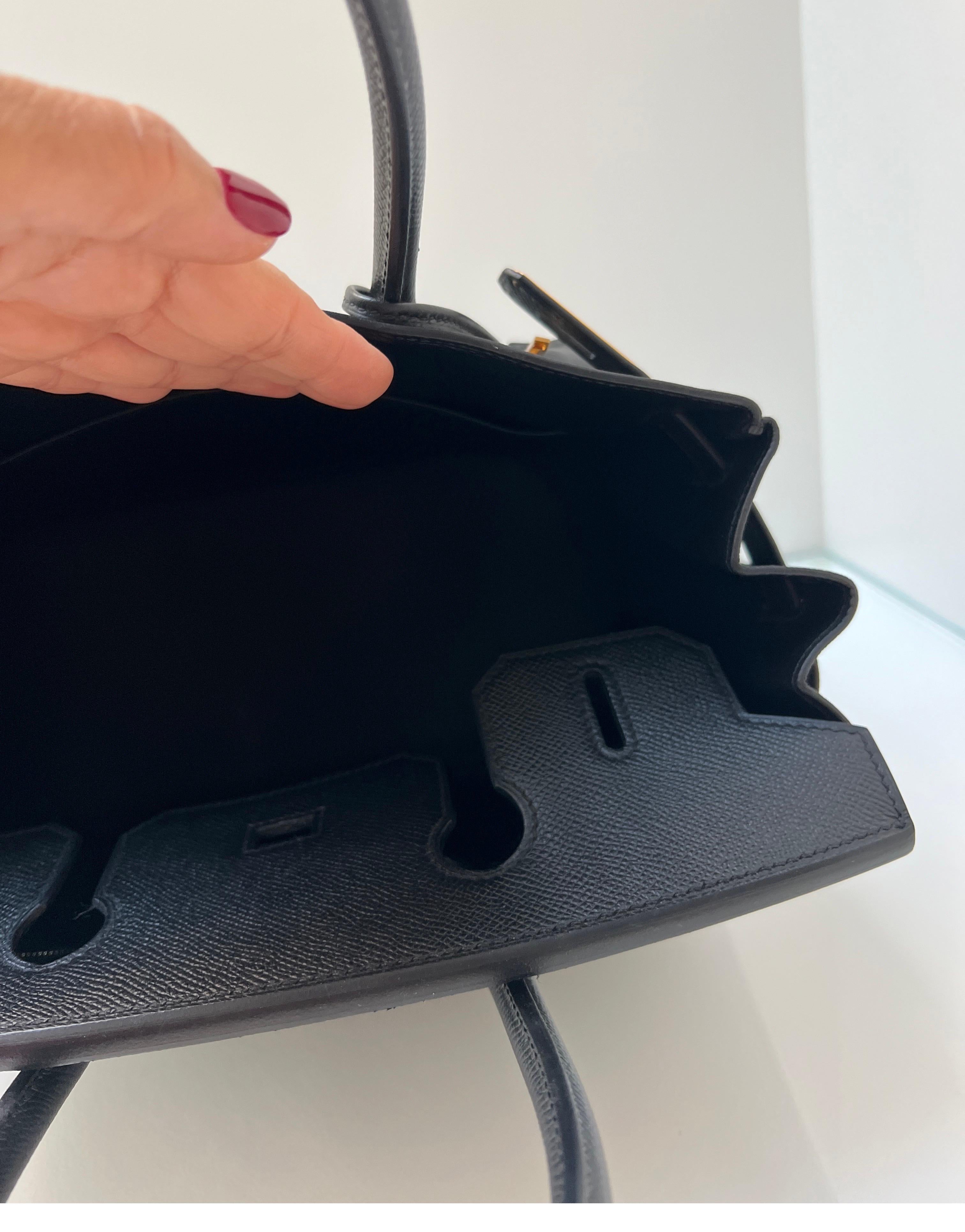 Hermes Black Birkin 30 Bag 12