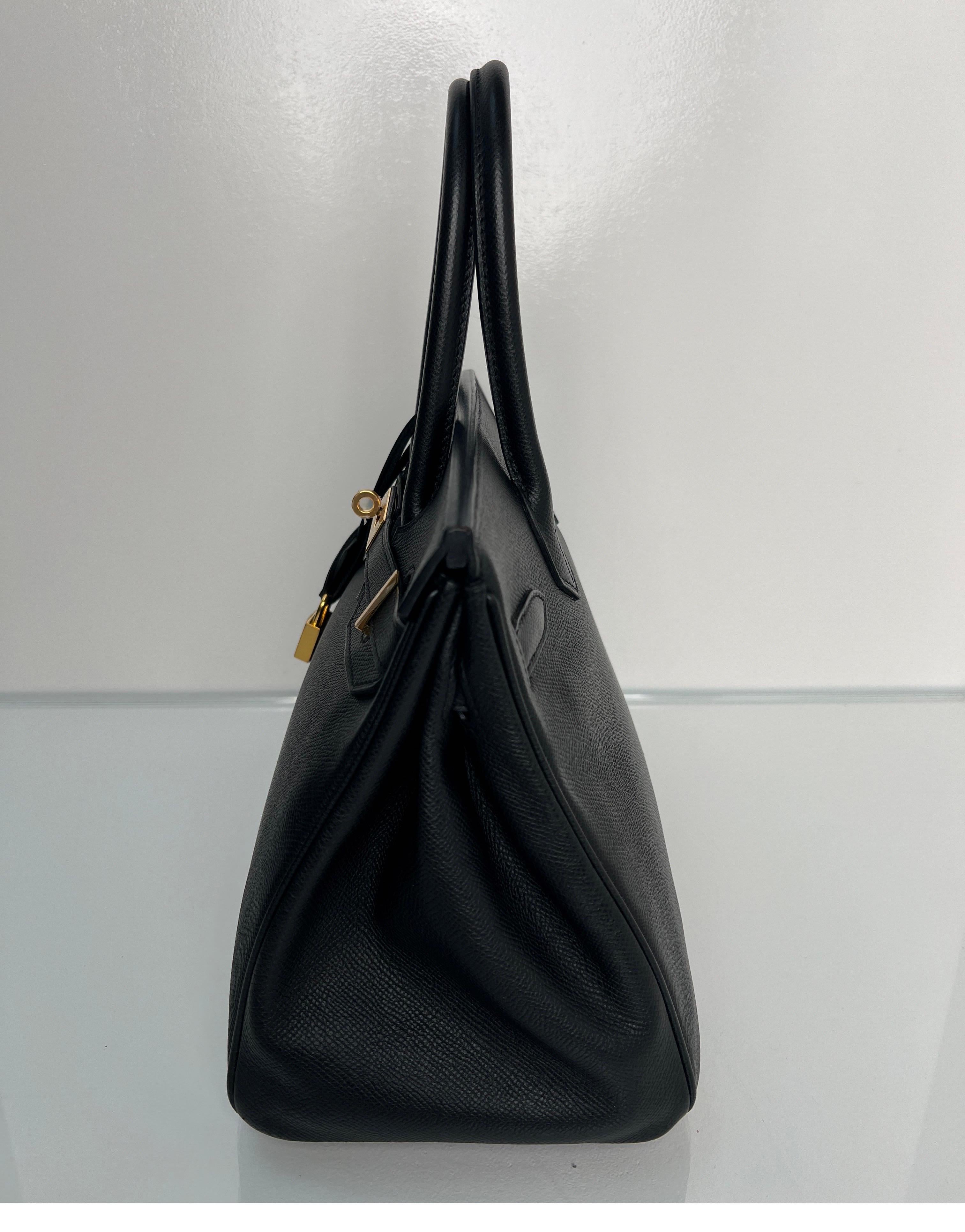 Hermes Black Birkin 30 Bag 12