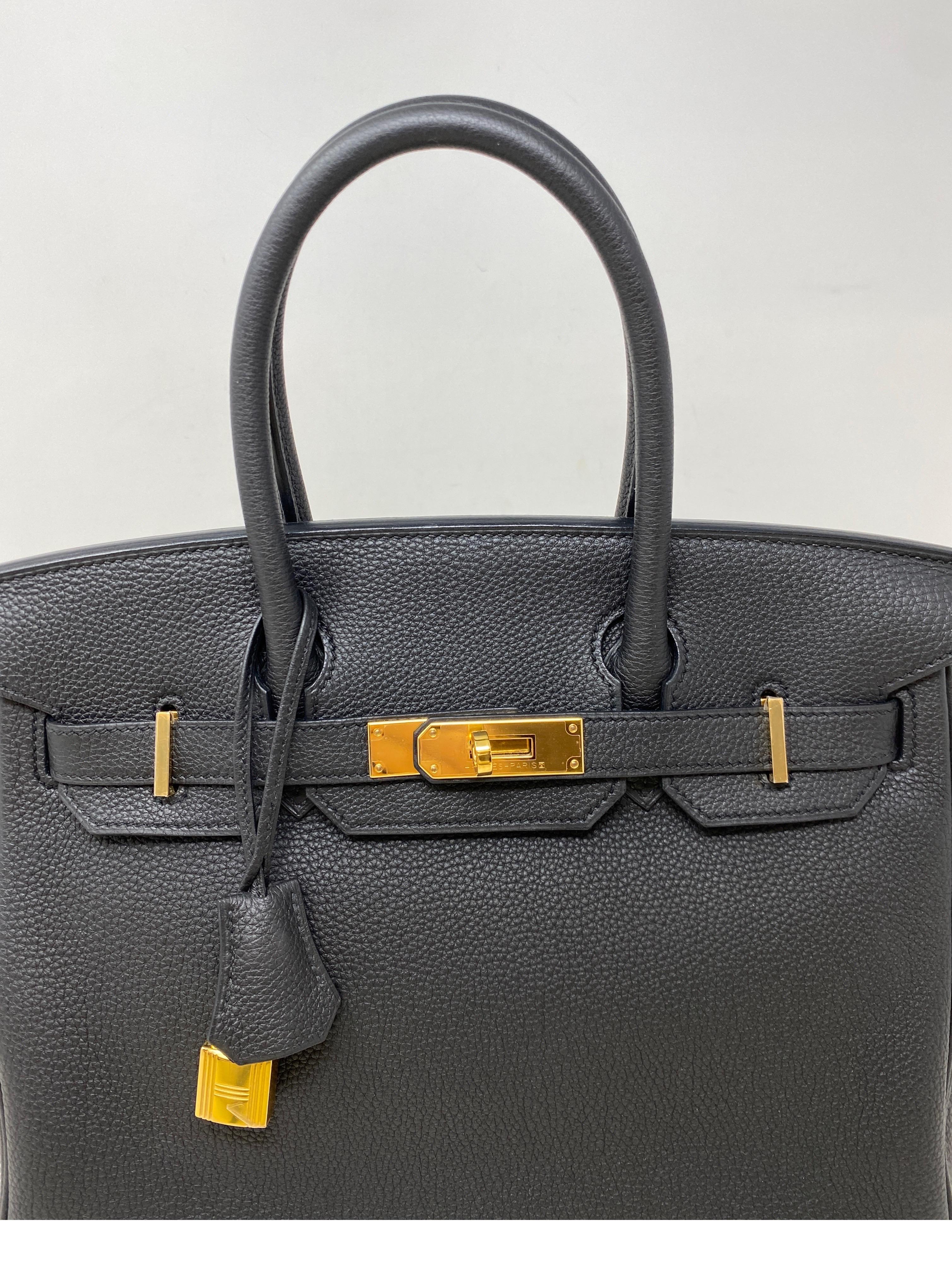 Hermes Black Birkin 30 Bag 13