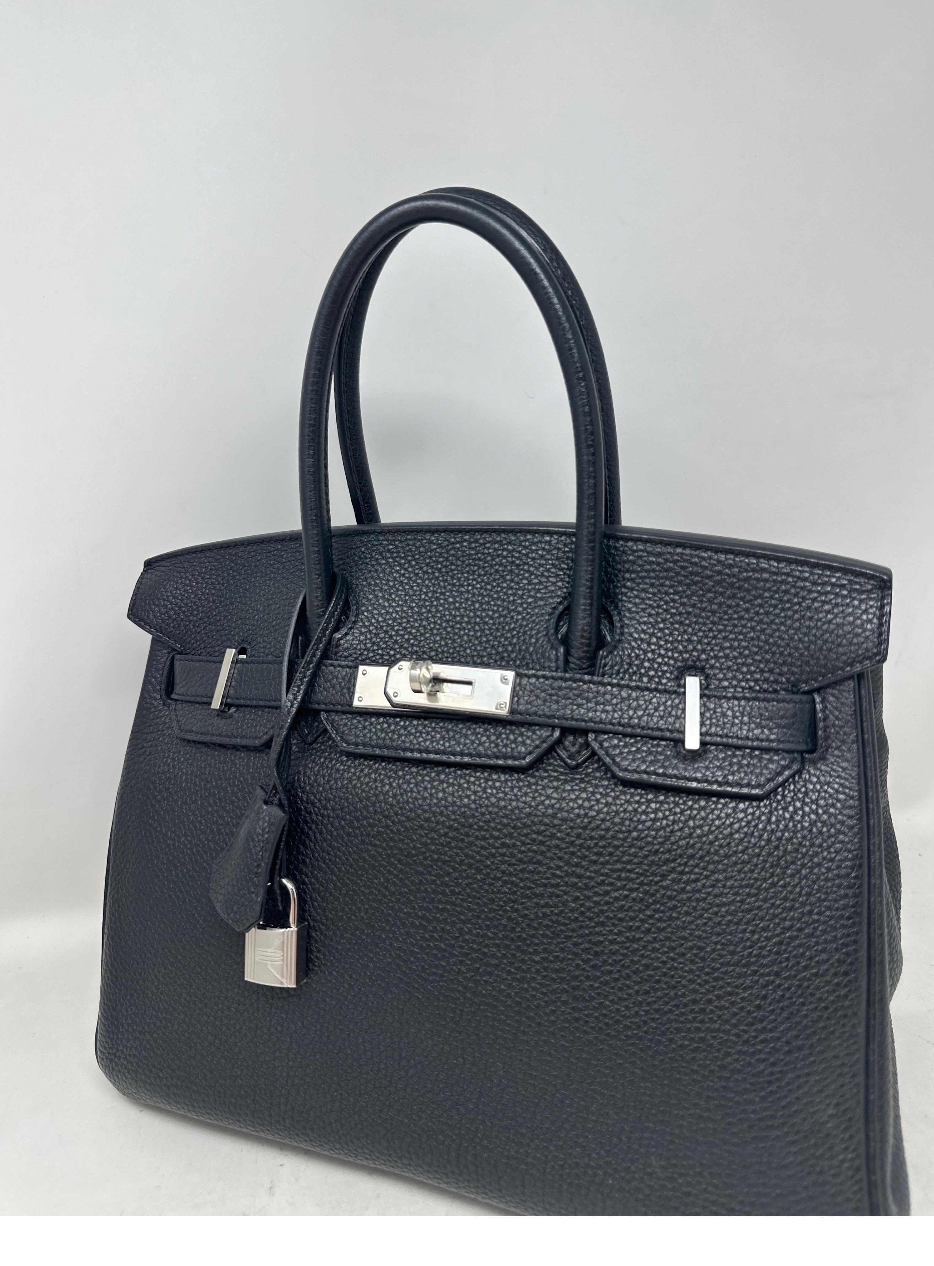 Borsa Birkin 30 nera di Hermes 9