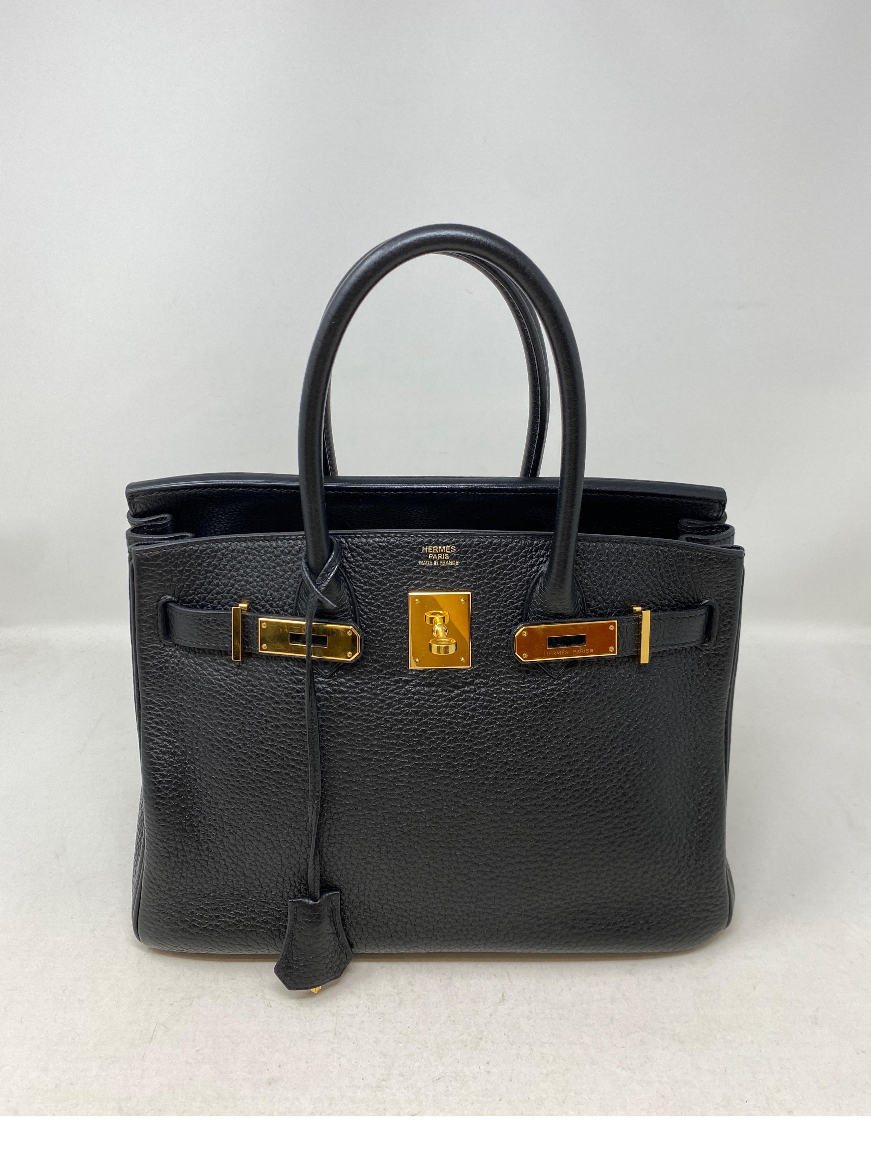Hermes Black Birkin 30 Bag 12