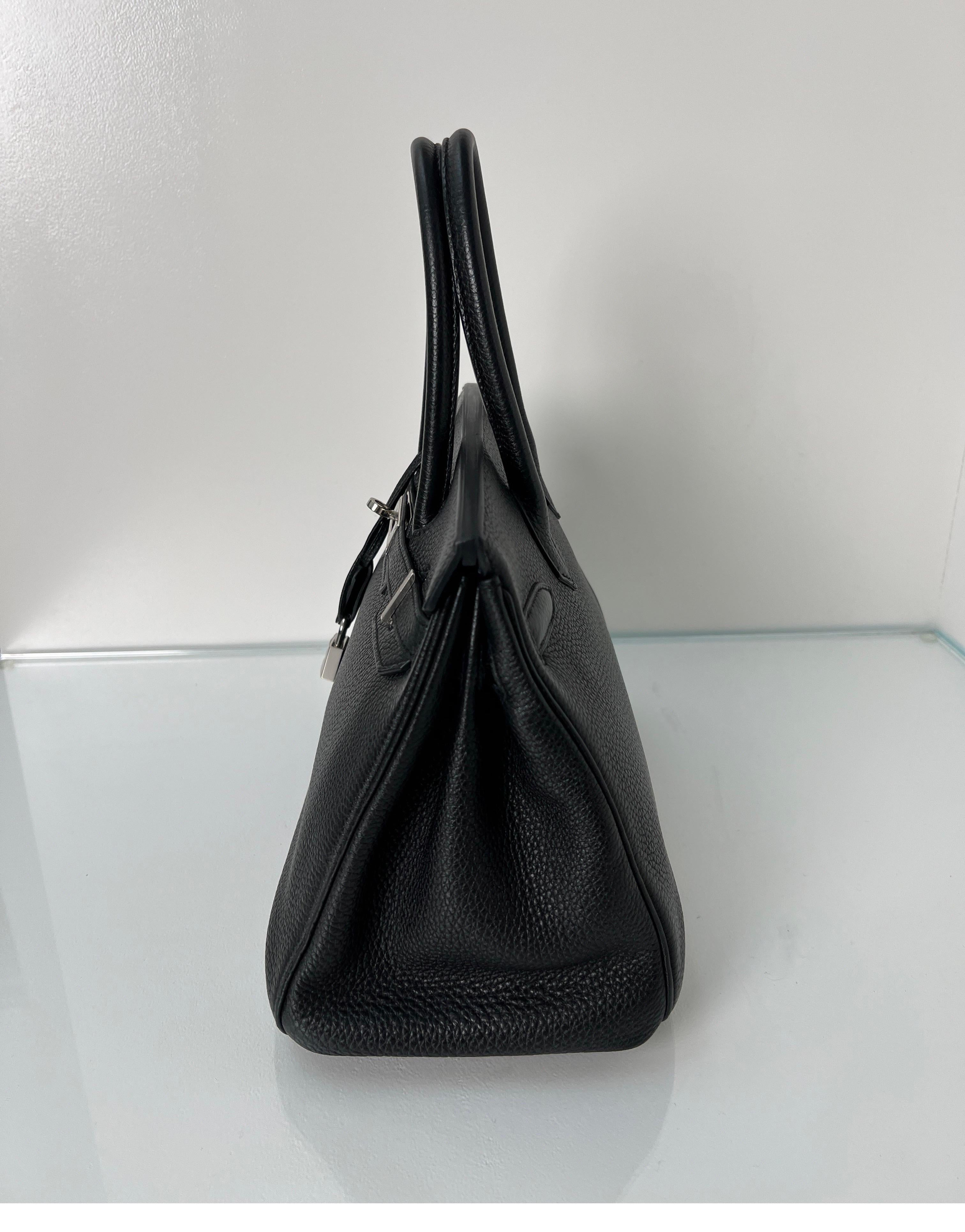 Hermes Black Birkin 30 Bag 14