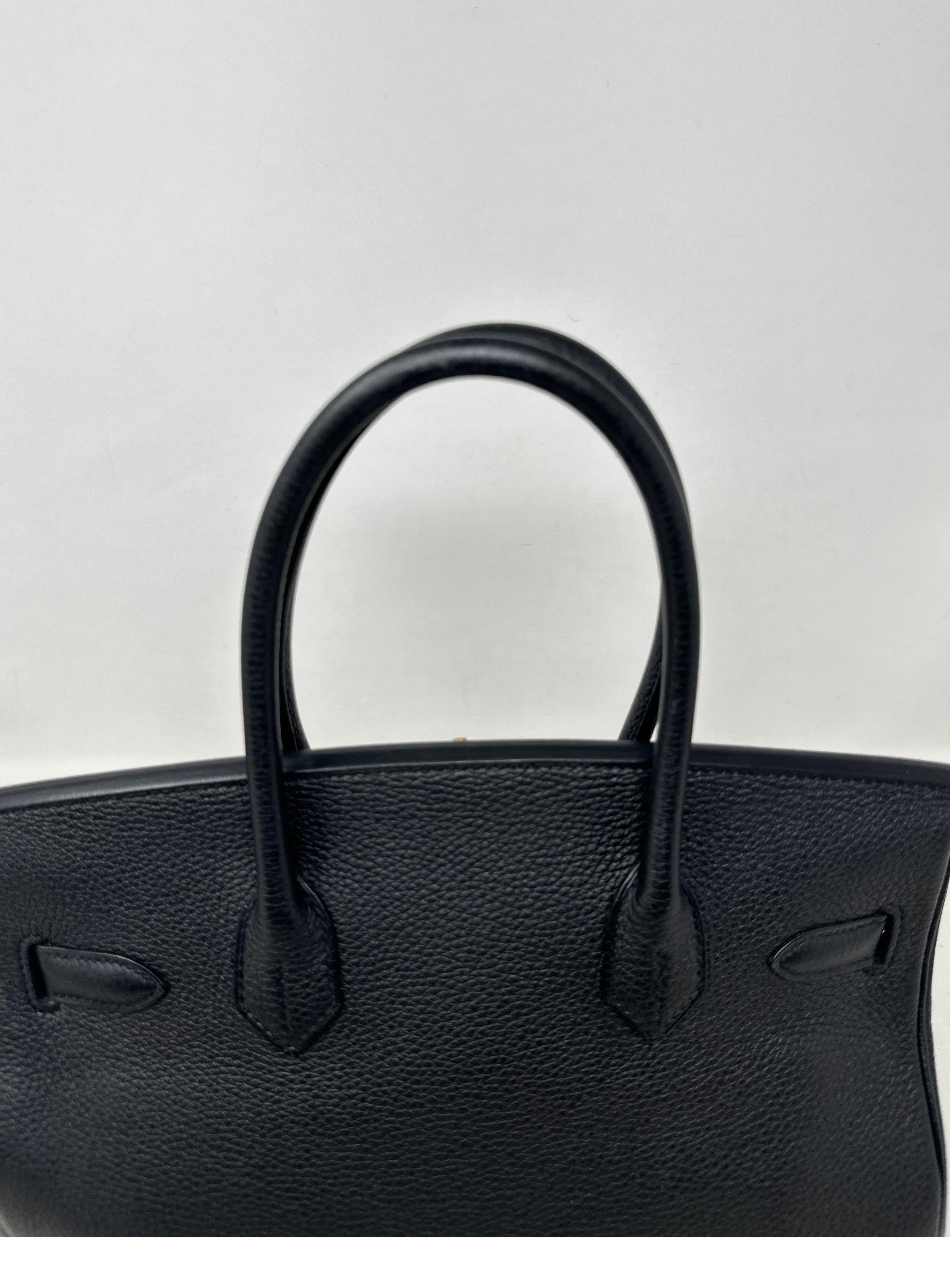Hermes Black Birkin 30 Bag  For Sale 13