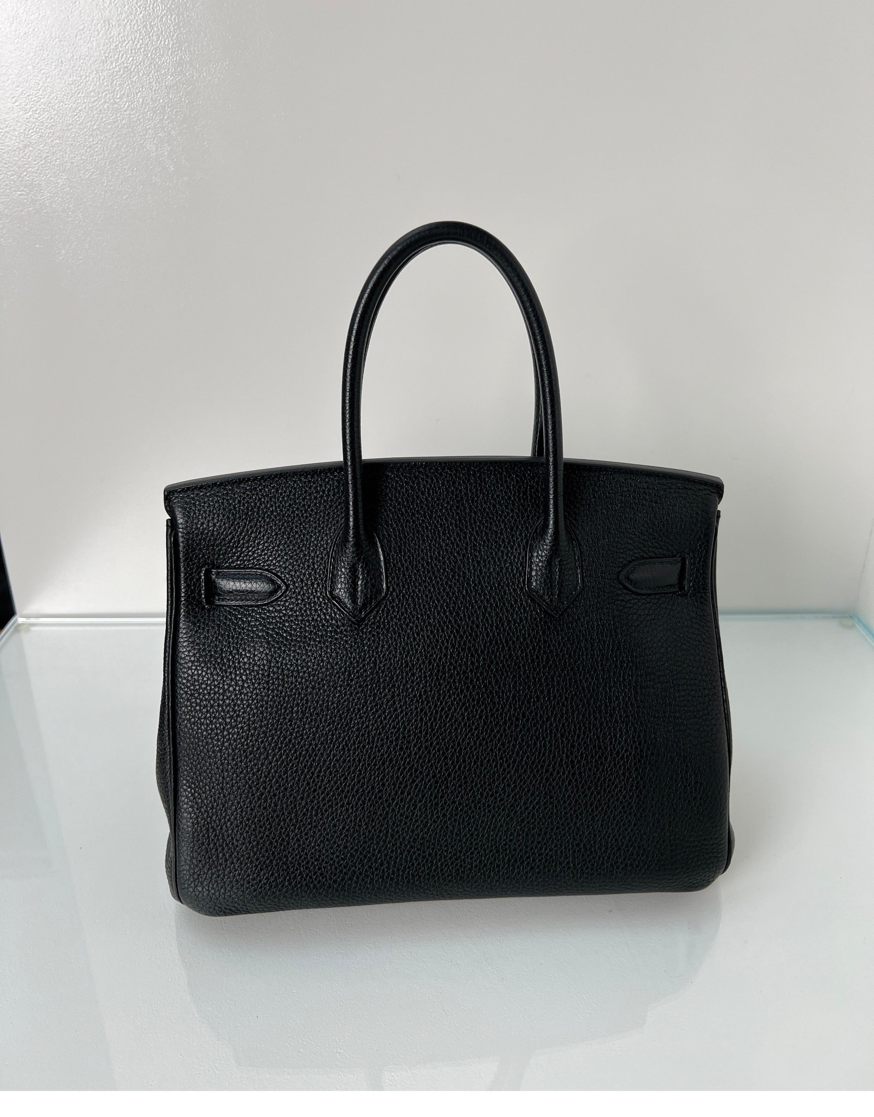 Hermes Black Birkin 30 Bag 15