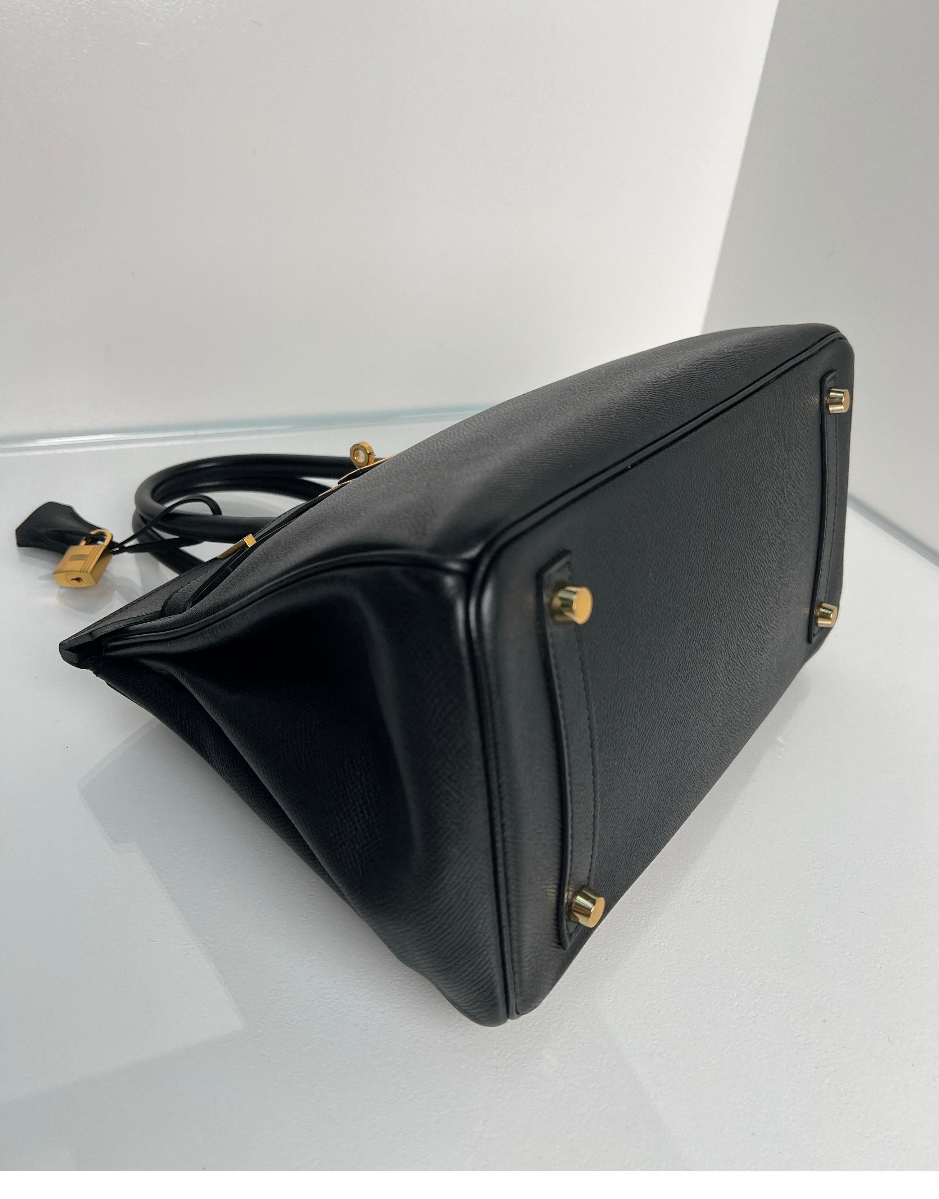 Hermes Black Birkin 30 Bag 15