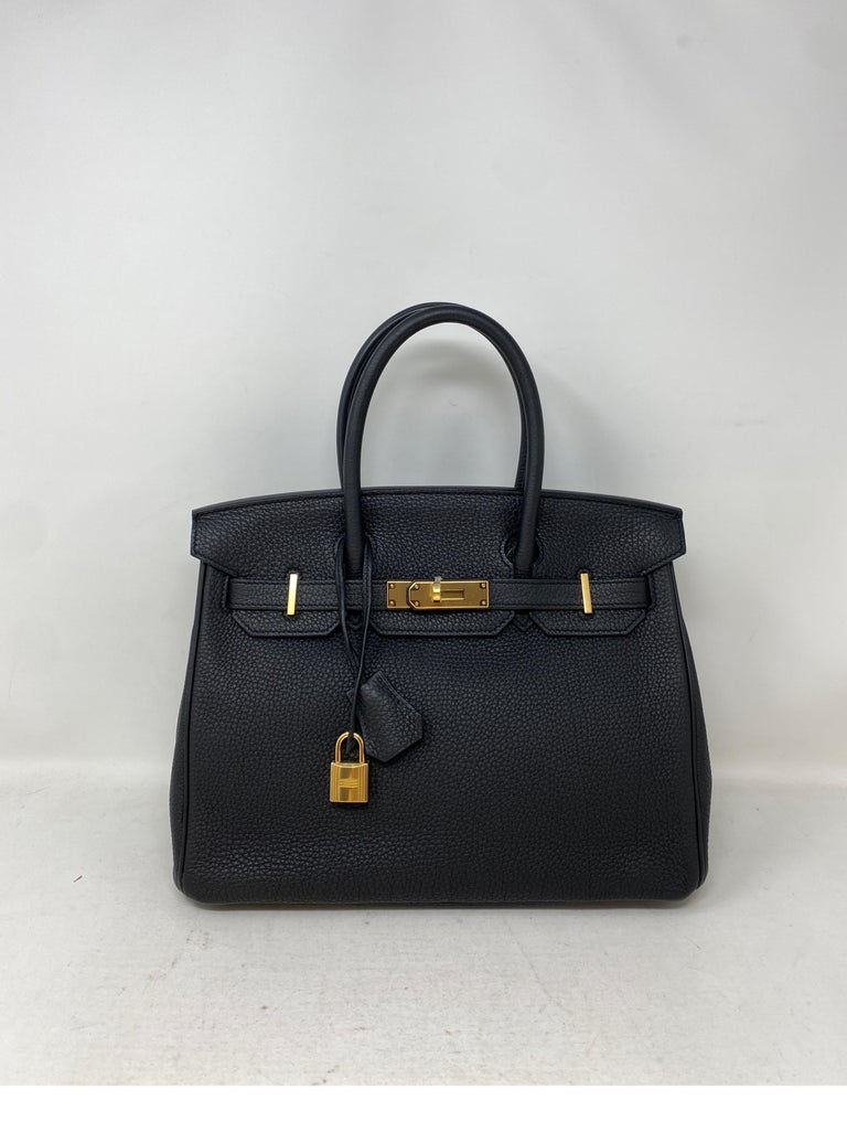 Hermes Black Birkin 30 Bag For Sale at 1stDibs