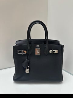 Hermes Black Birkin 30 Bag