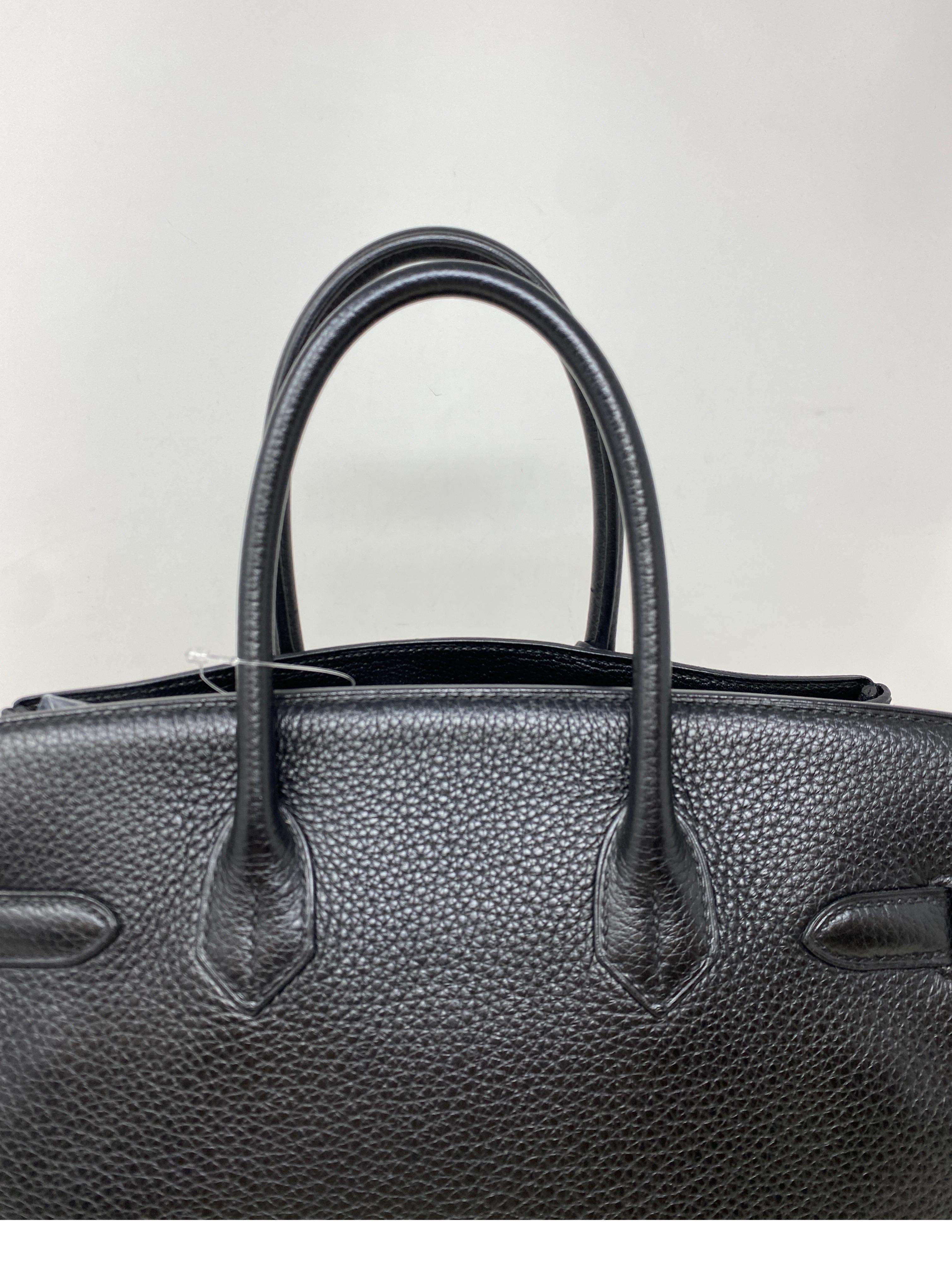 Hermes Black Birkin 30 Bag 14