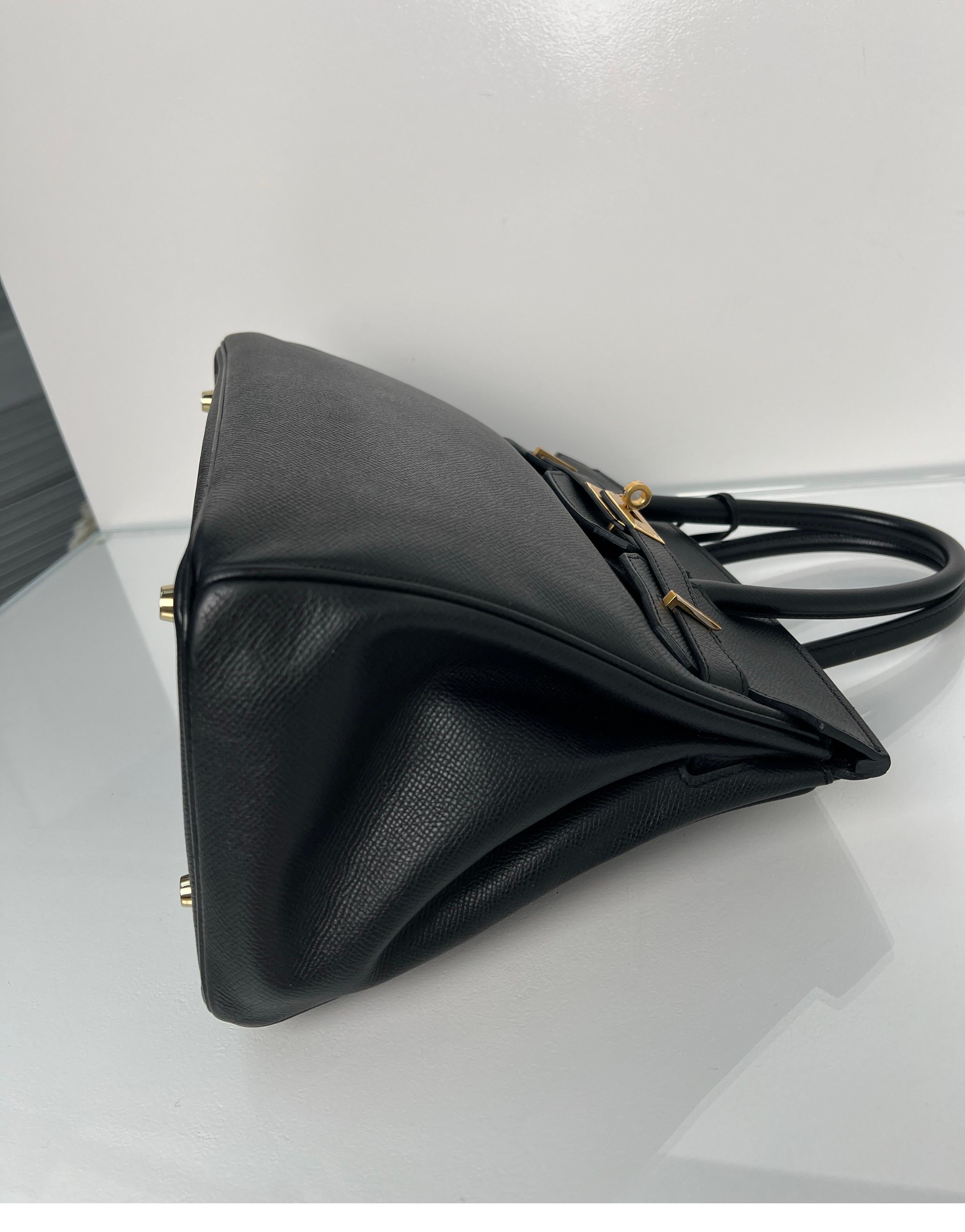 Hermes Black Birkin 30 Bag 16