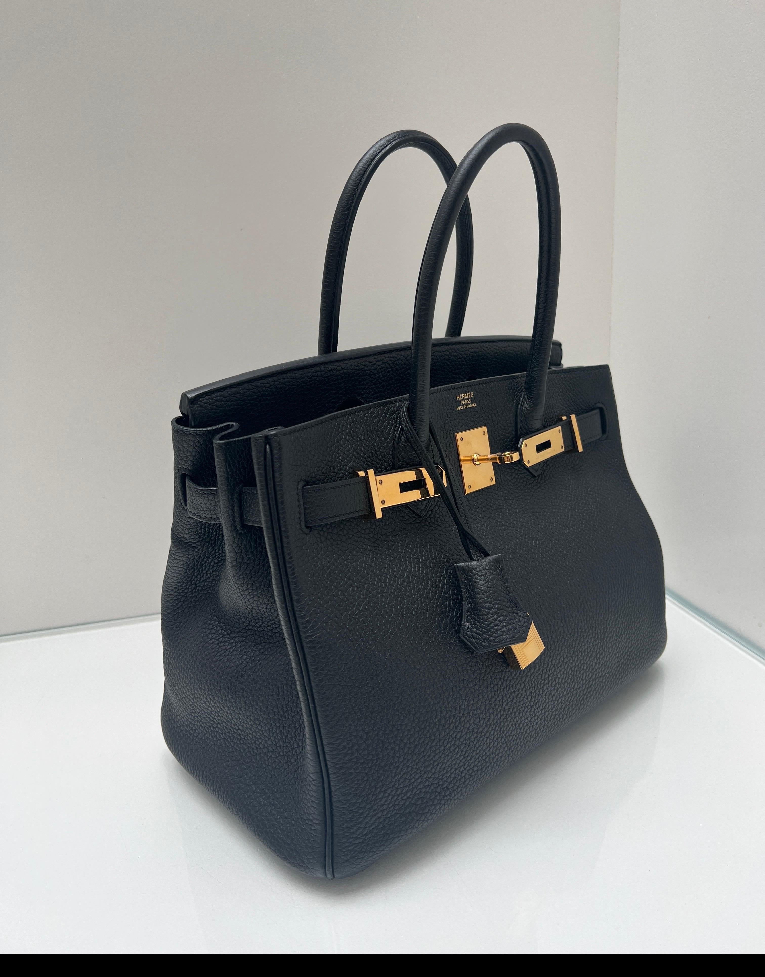 Hermes Black Birkin 30 Bag 16