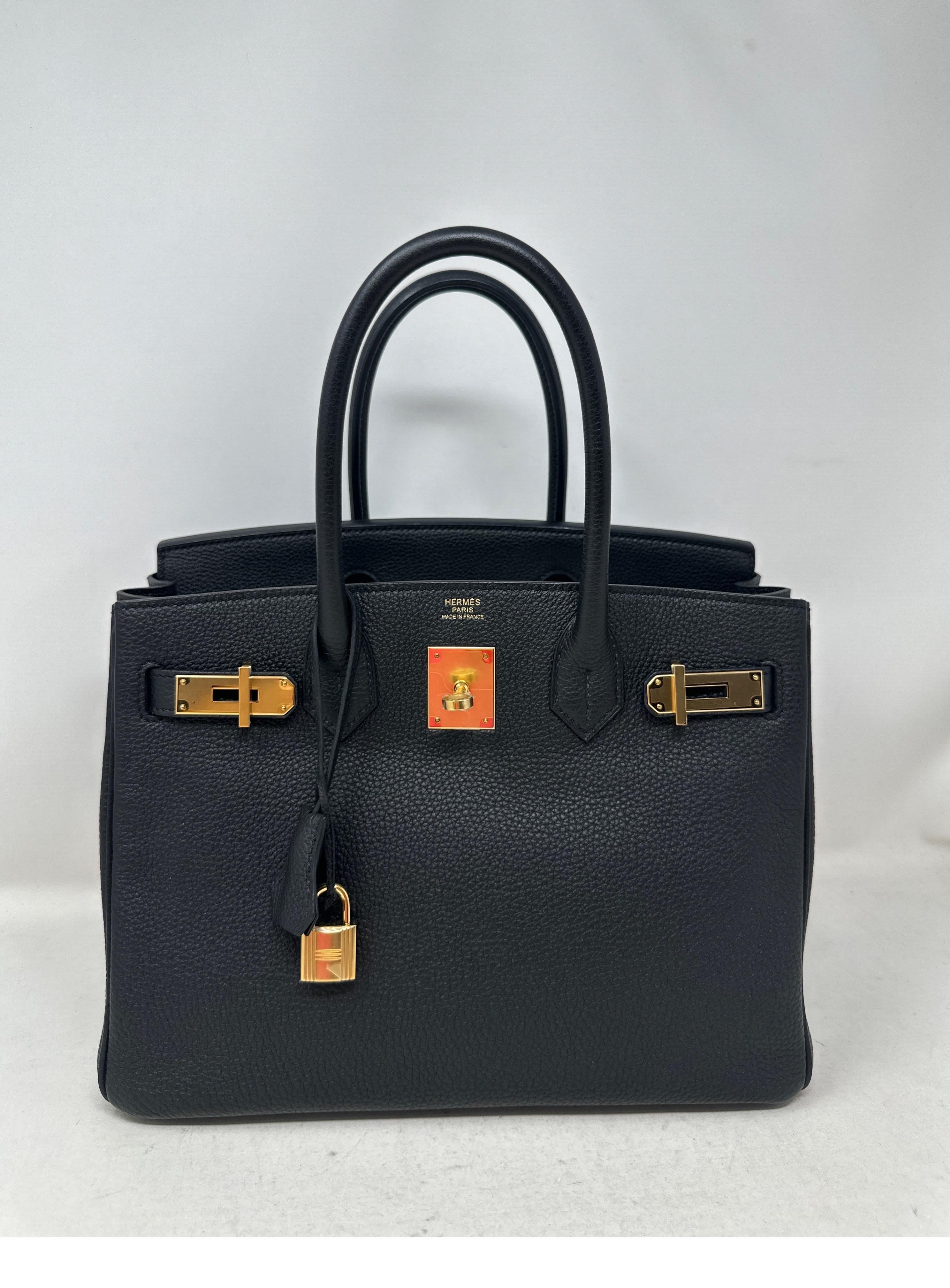 Noir Hermès - Sac Birkin 30 noir