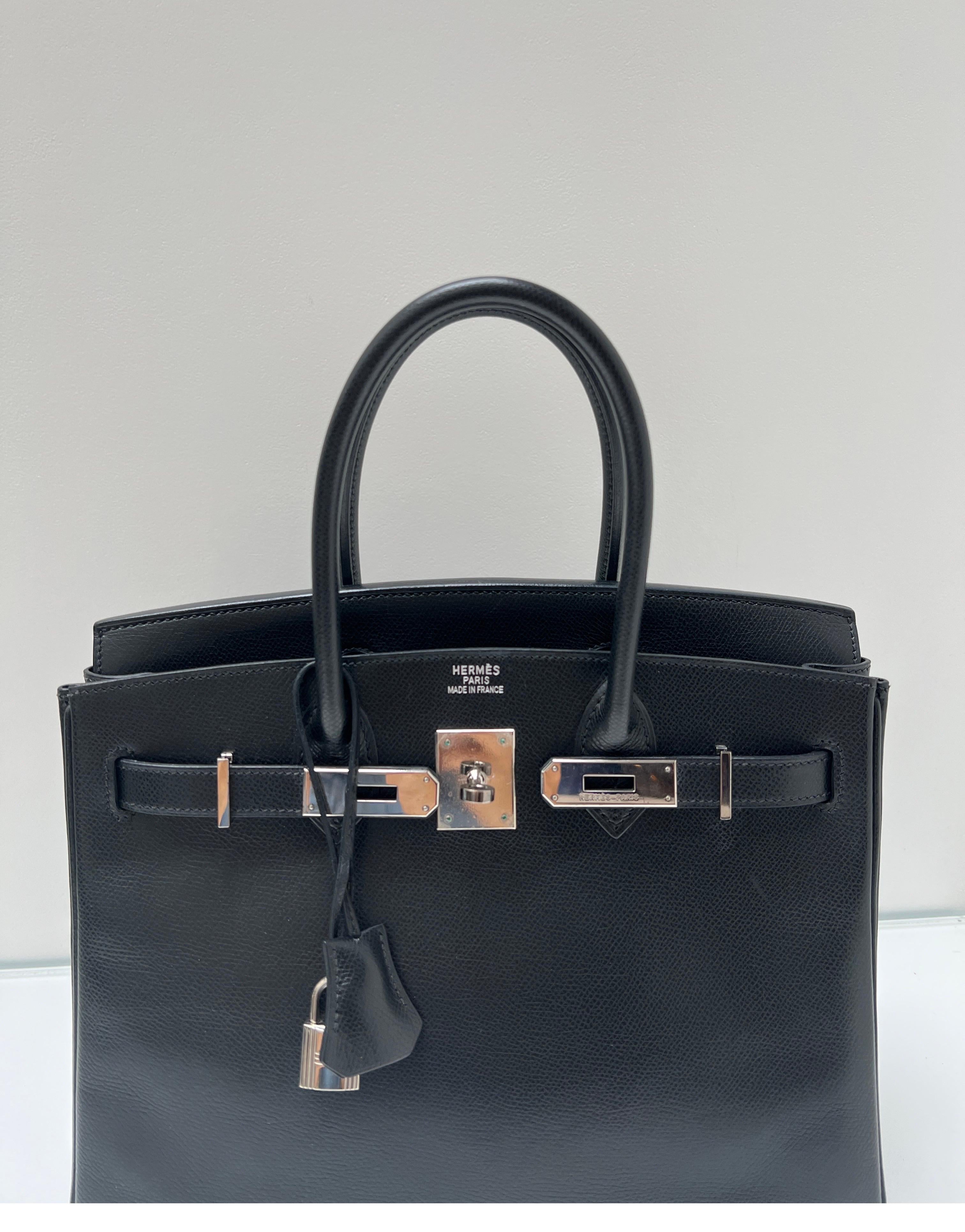 Noir Hermès - Sac Birkin 30 noir